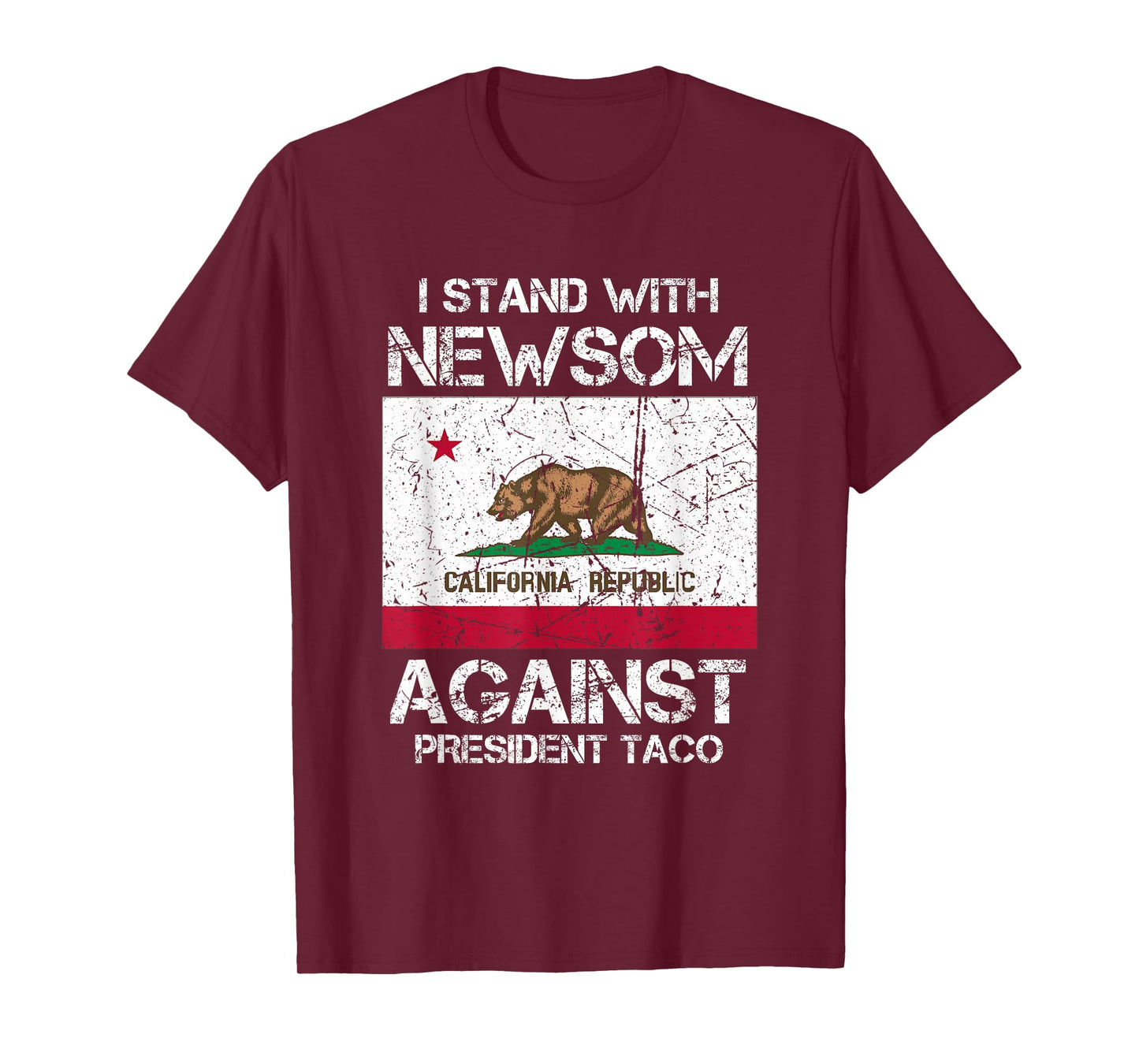 I Stand with Governor Gavin Newsom Against President Taco T-Shirt