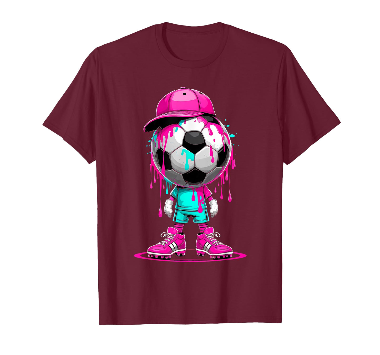 Soccer Drip Girls and Boys Ice Cream Drip Youth Game Day T-Shirt
