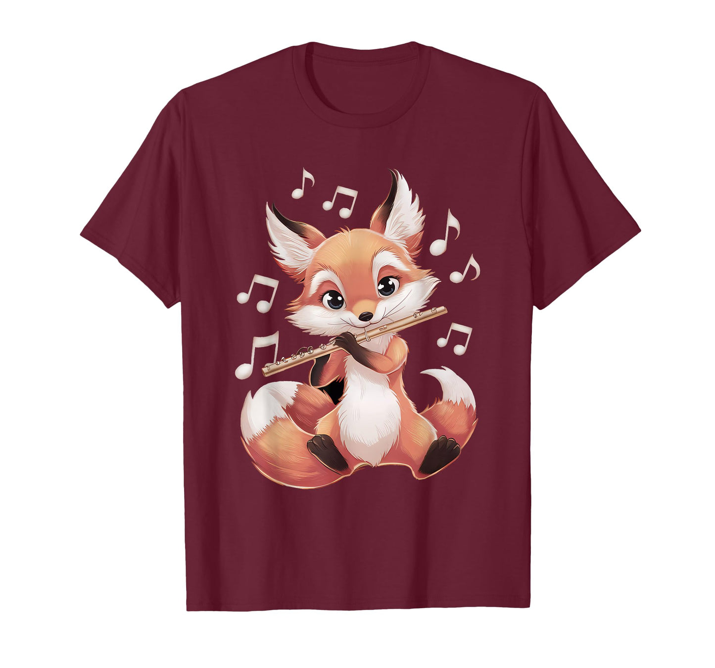 Fox Playing Flute T-Shirt