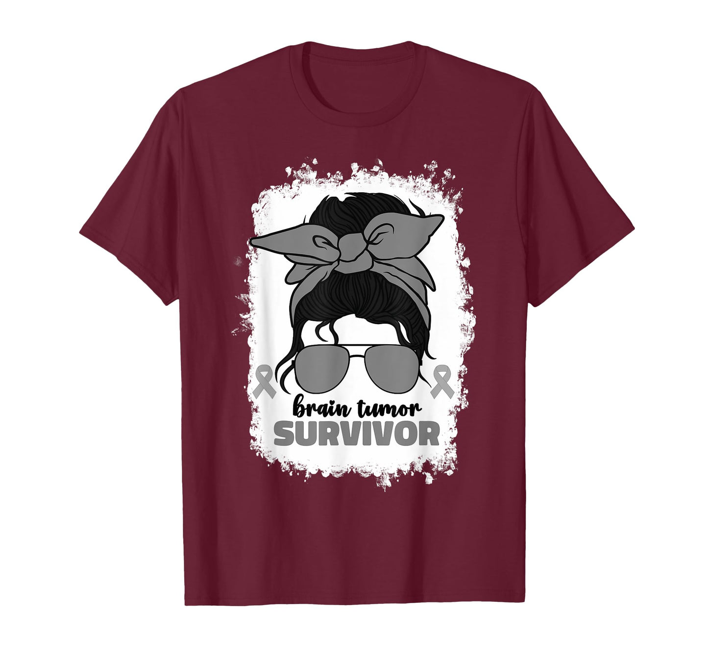 Brain Tumor Survivor Women Go Grey Brain Tumor Awareness T-Shirt
