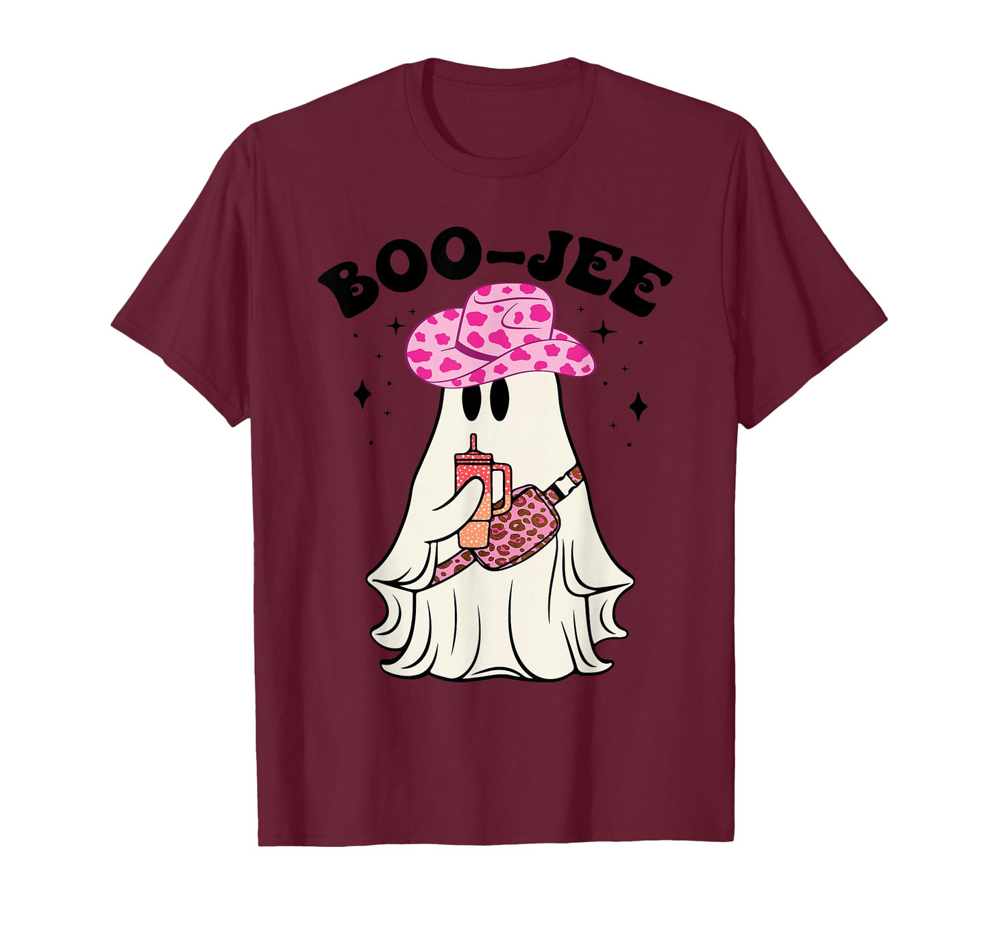 Boujee Boo-JEE Ghost Spooky Season Funny Halloween Costume T-Shirt