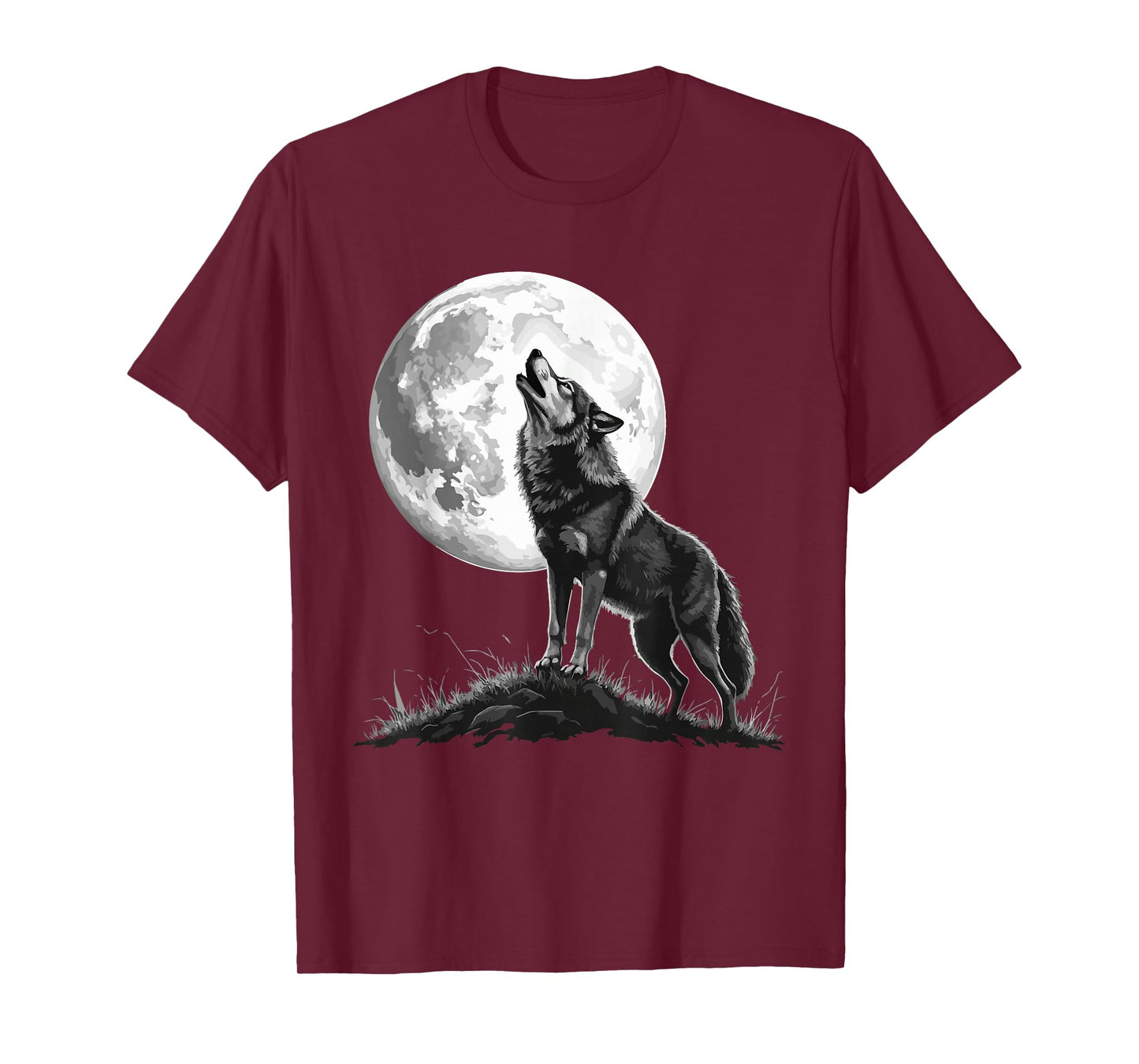 Wolf Howling Moon Forest T-Shirt