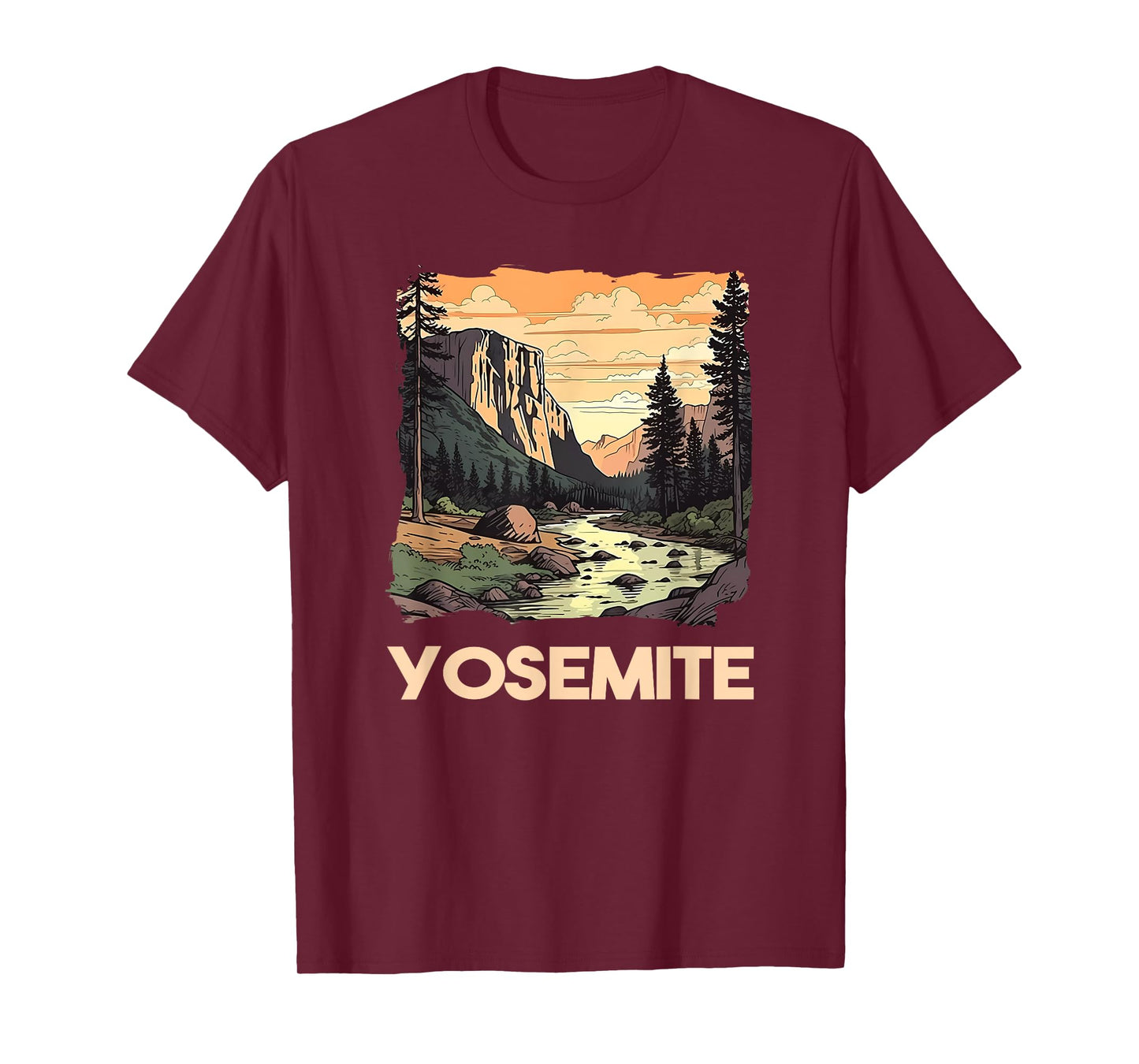 Vintage Yosemite National Park Nature Lover Adventure T-Shirt