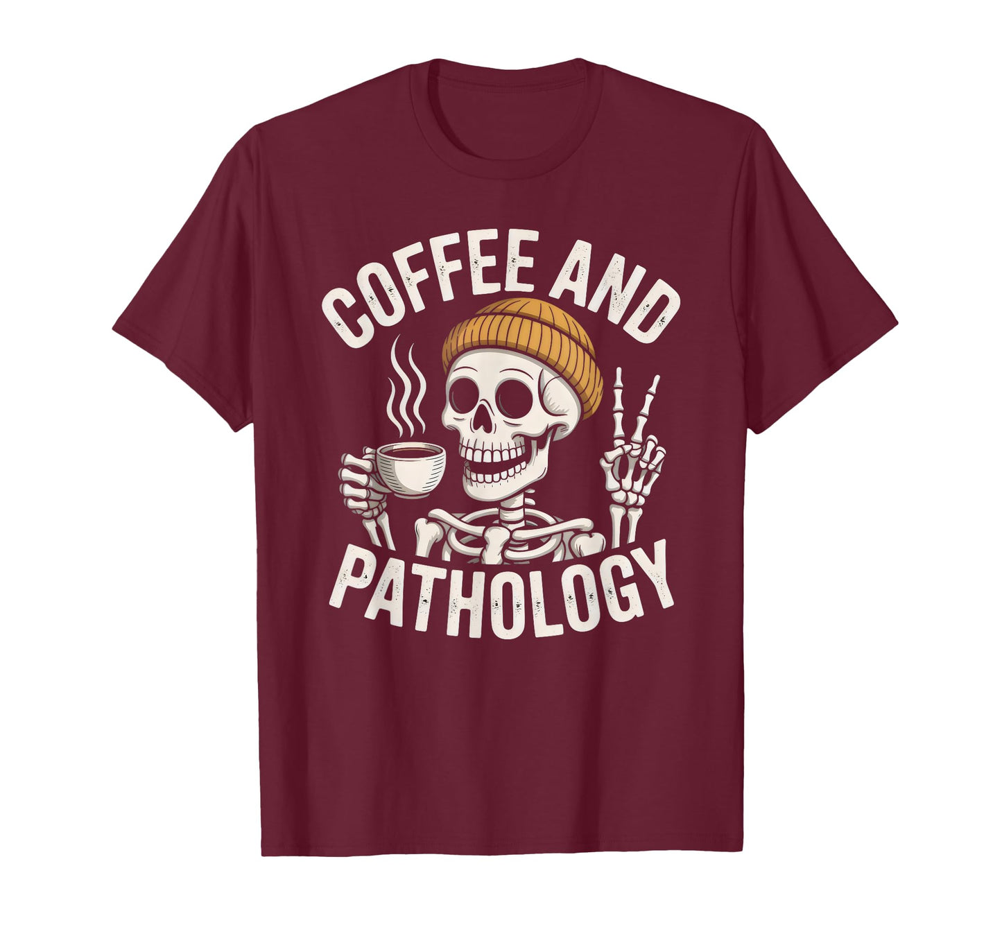 Coffee and Pathologist Skeleton Medical Professionals T-Shirt