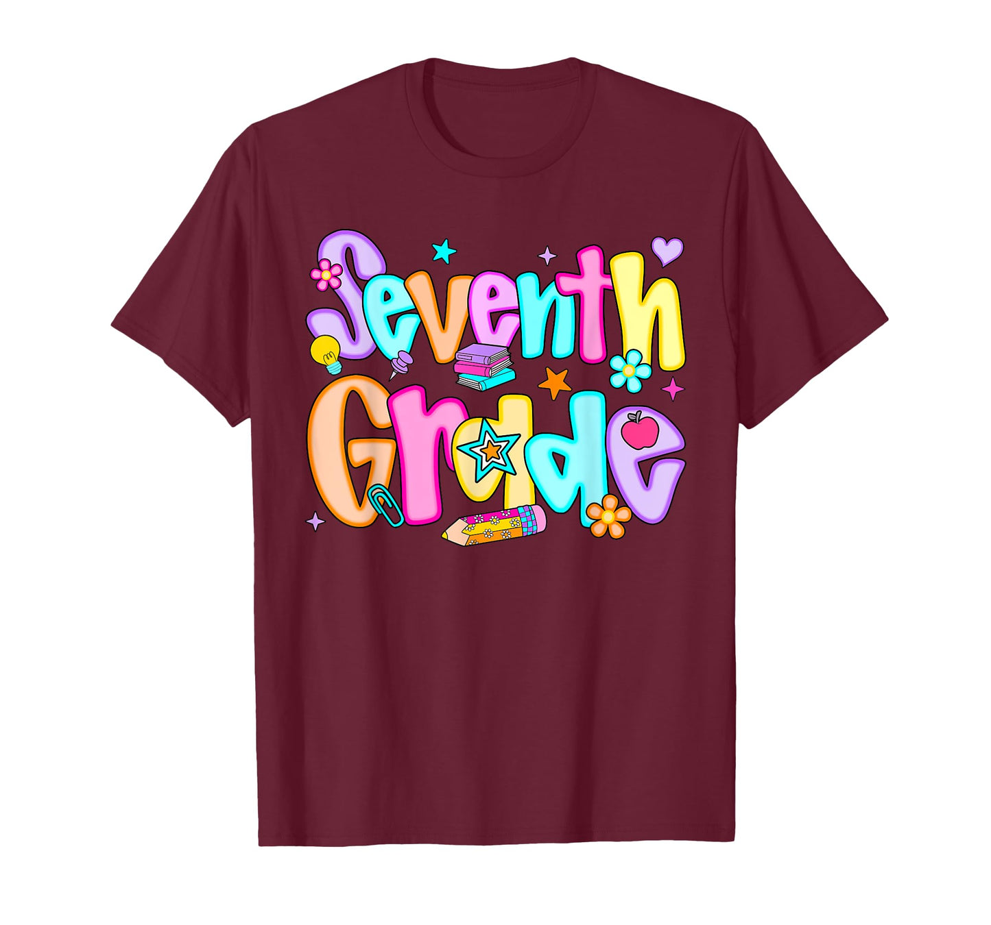 Preppy Seventh Grade Back To School 7th Grade Teachers Girls T-Shirt
