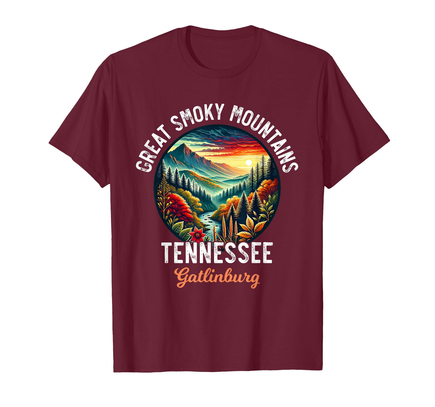 Great Smoky Mountains Tennessee Gatlinburg Vacation Souvenir T-Shirt