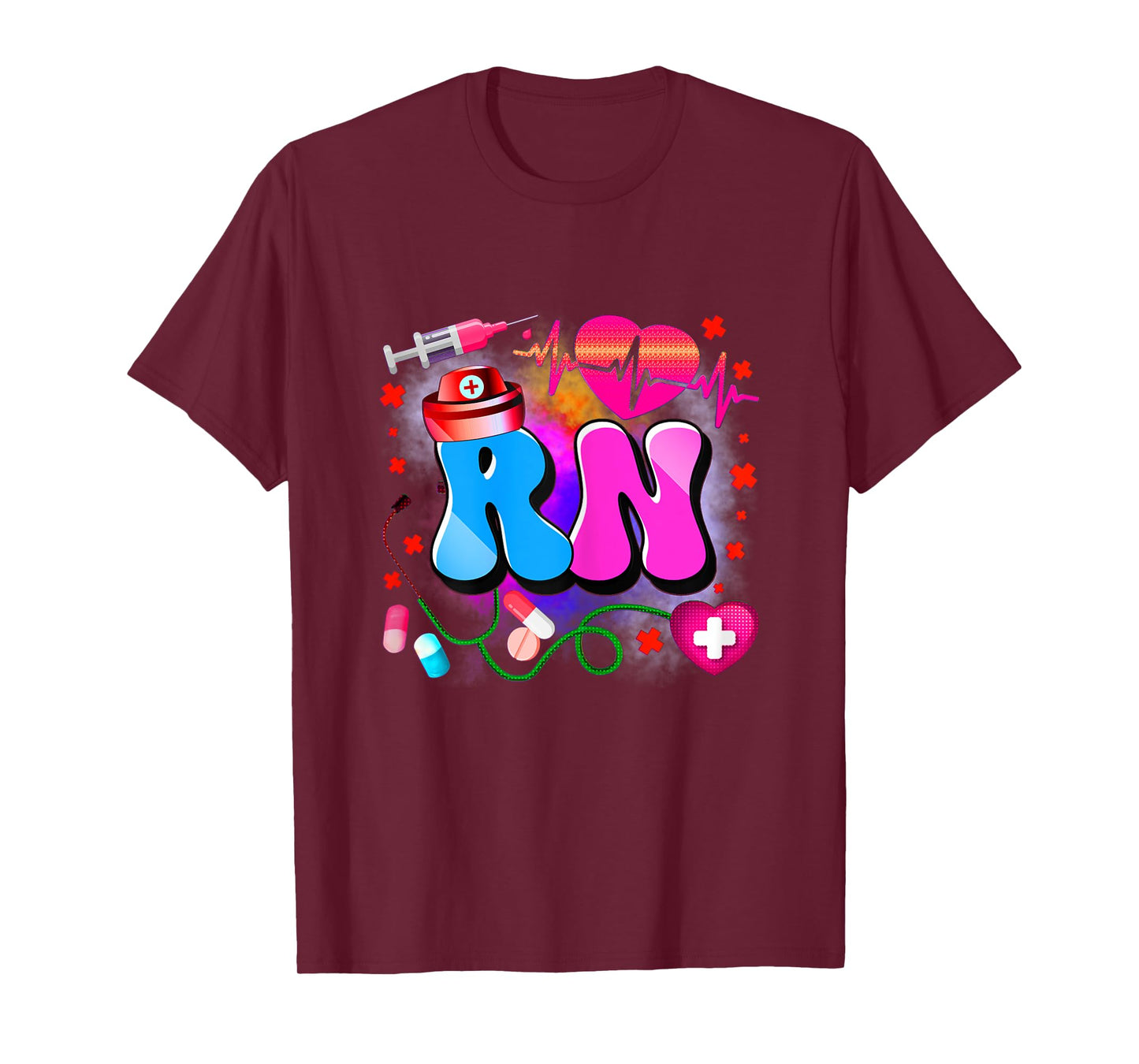 Registered Nurse RN - Tie Dye Registered Nurse Funny RN T-Shirt
