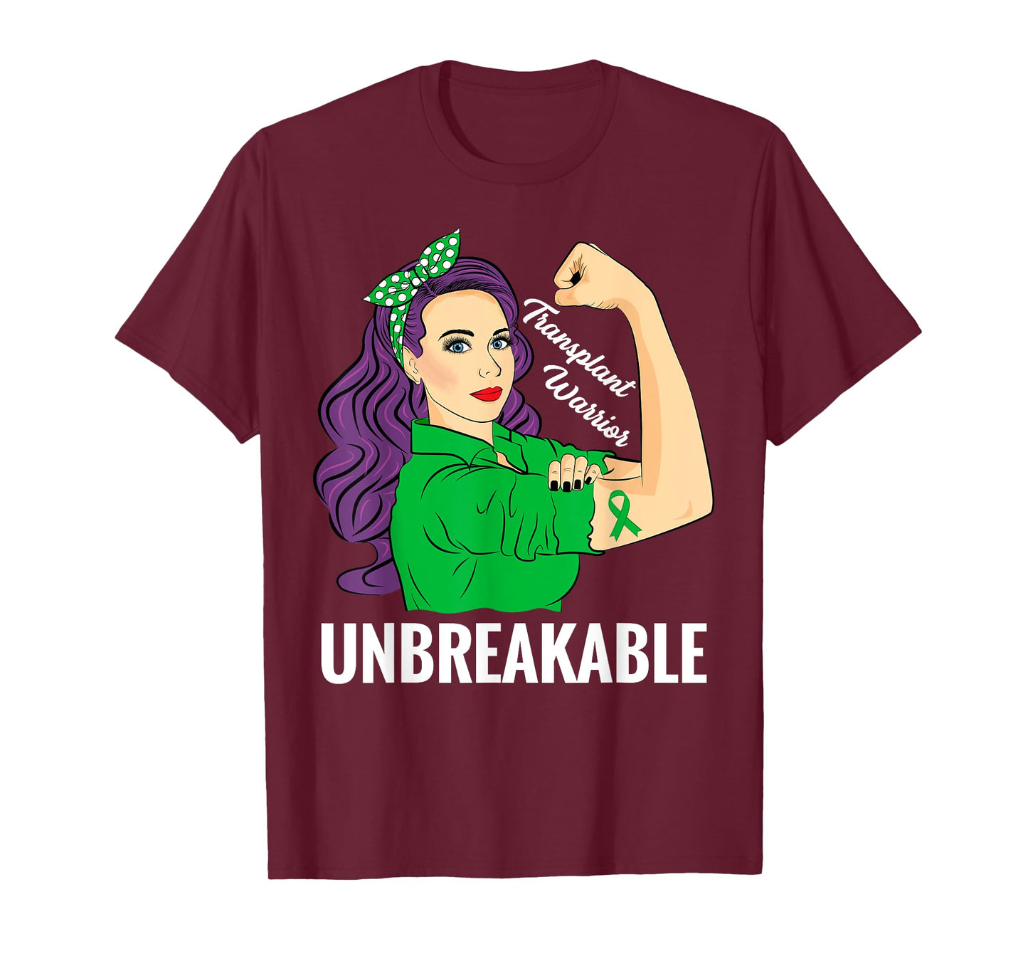 Transplant Warrior Unbreakable Organ Donor Awareness T-Shirt