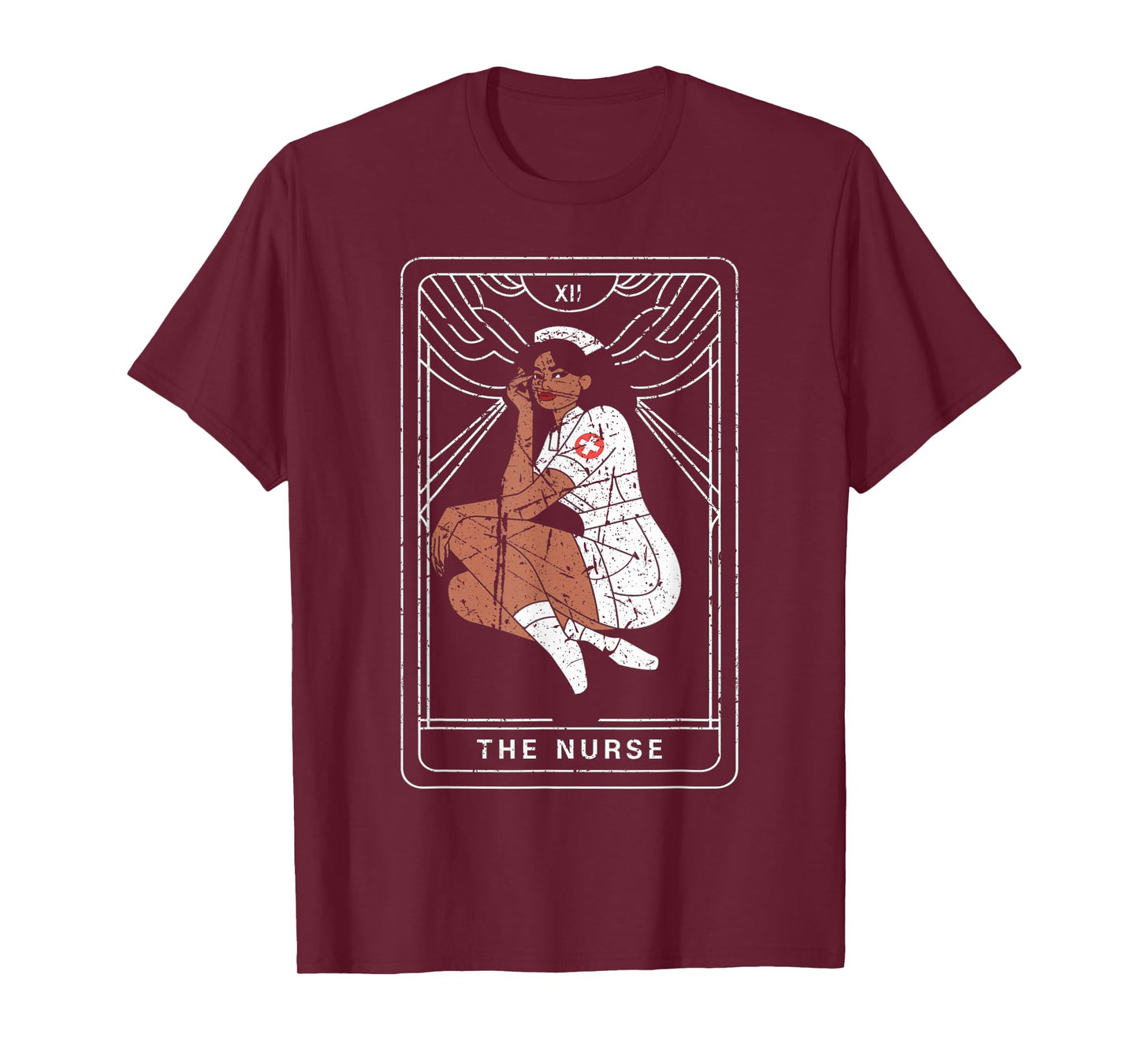 Funny Nurse Tarot Card Nursing T-Shirt
