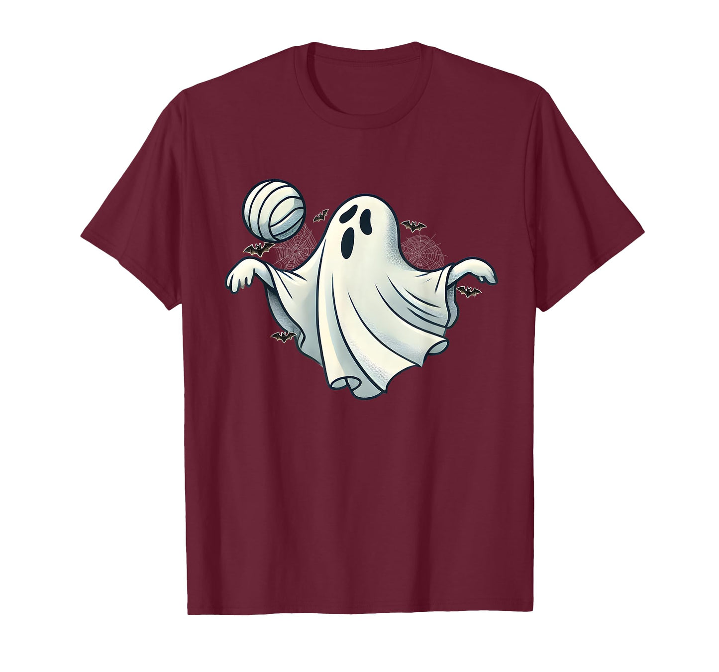 Funny Ghost Volleyball player Halloween Costume men boy kids T-Shirt