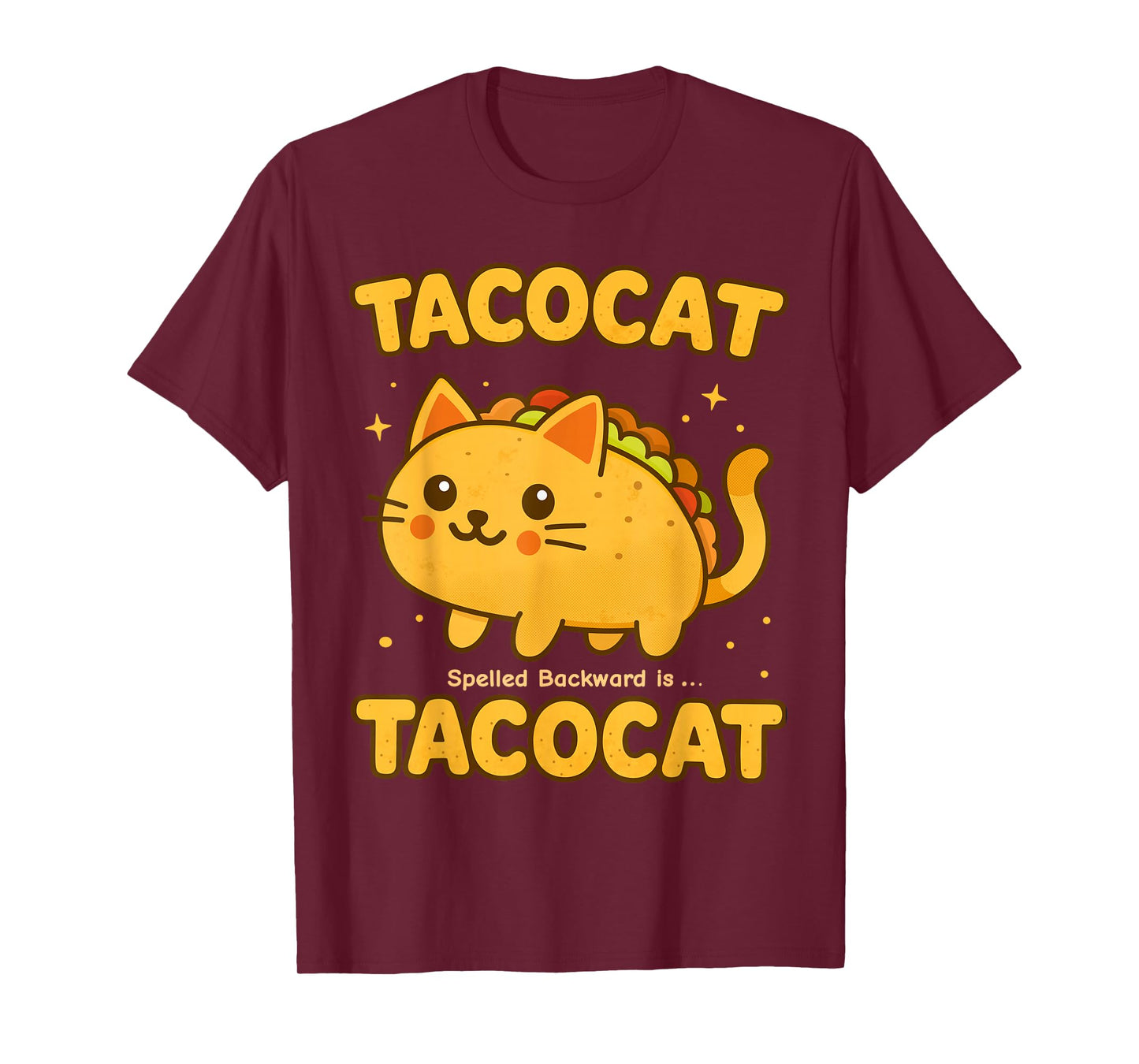 Tacocat Spelled Backward Funny Taco Cat Palindrome Meme T-Shirt