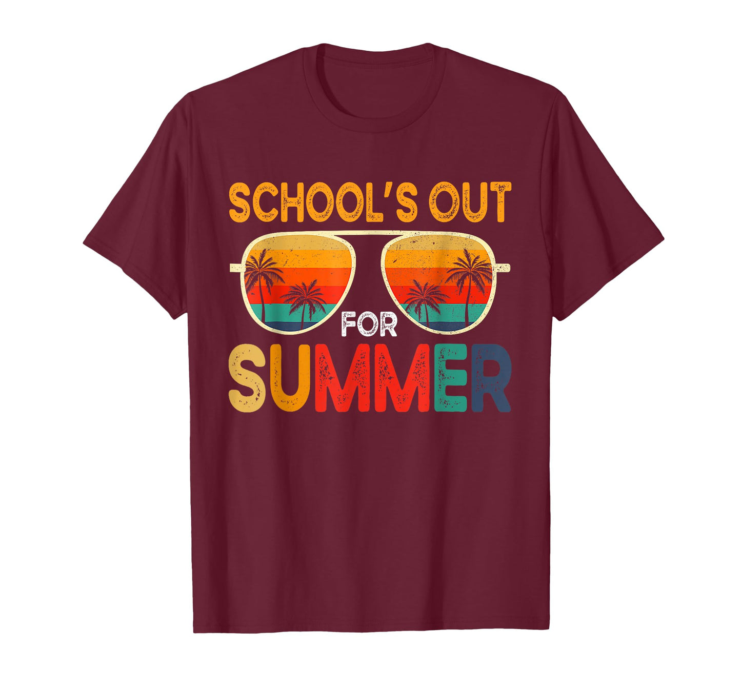 Retro Schools Out For Summer Last Day Of School Teacher Boy T-Shirt