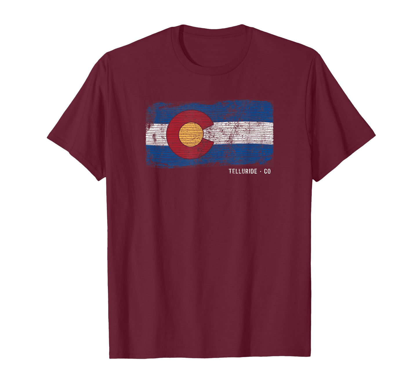 Telluride Colorado Retro Flag Graphic T-Shirt