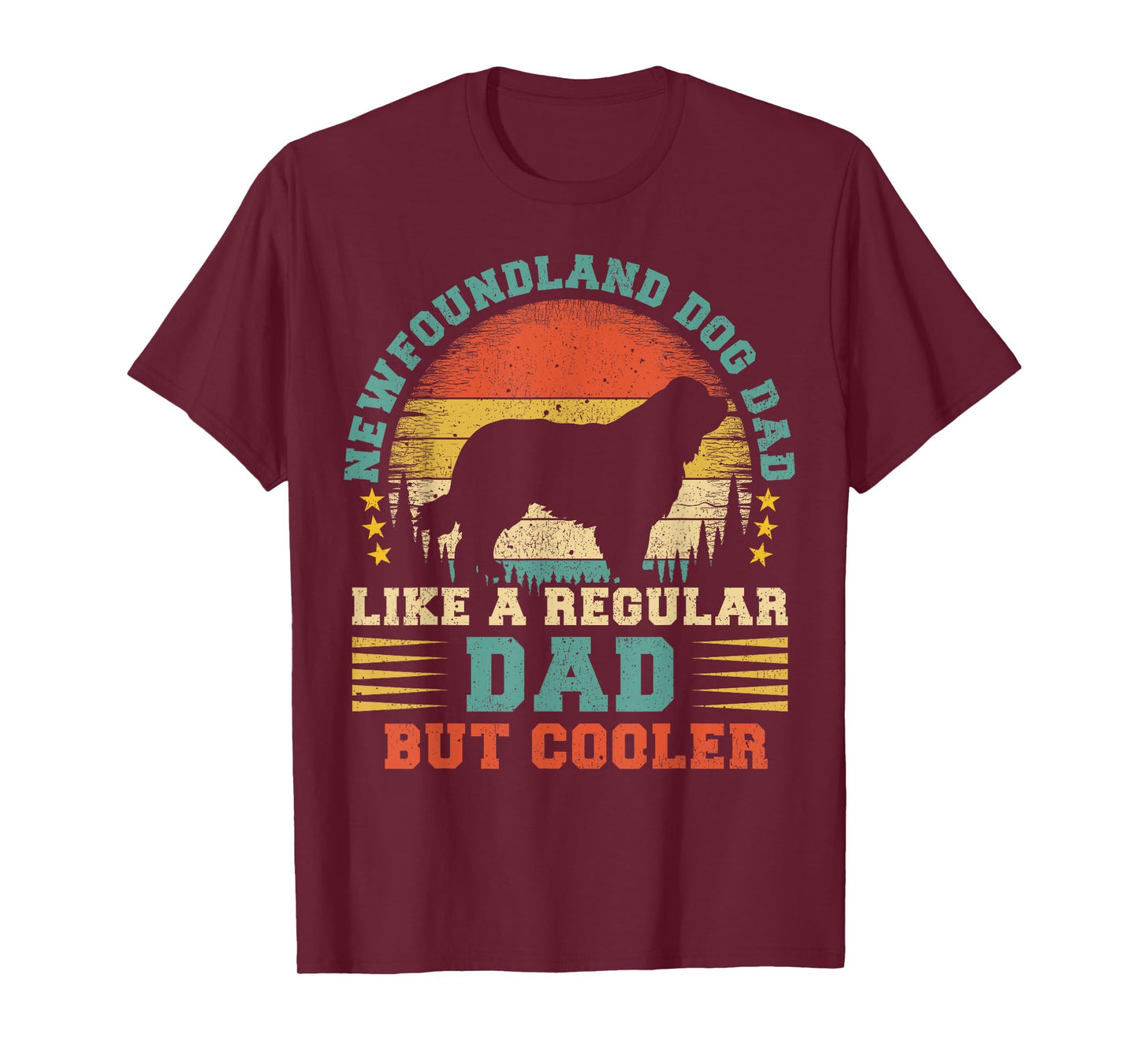 Newfoundland Dog Dad Like A Regular Dad Father's Day T-Shirt for Men Women Kids