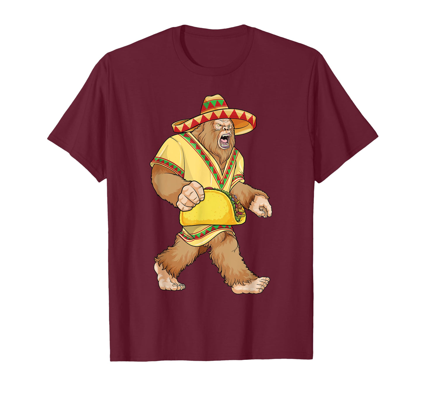 Bigfoot Taco Cinco de Mayo Mexican Bigfoot El Squatcho Boys T-Shirt