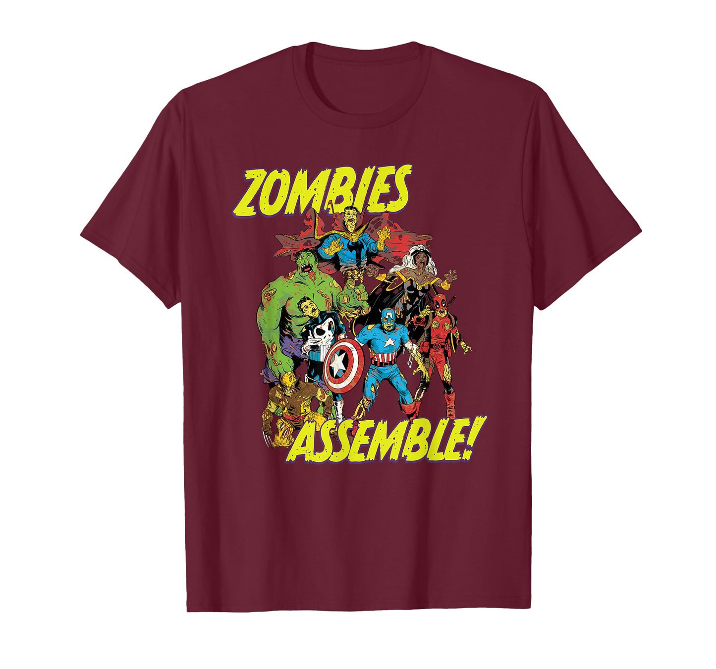 Marvel Zombies Super Hero Zombies Assemble Halloween T-Shirt
