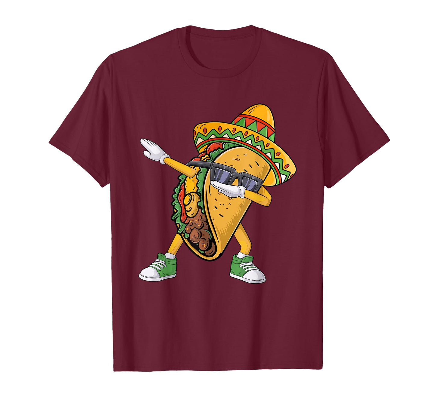 Dabbing Taco Cinco de Mayo Funny Mexican Food Dab Boys Kids T-Shirt