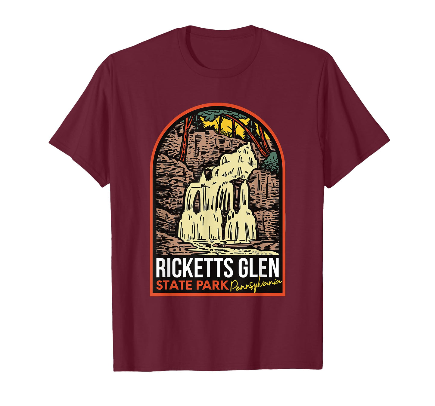 Ricketts Glen State Park Pennsylvania Vintage T-Shirt