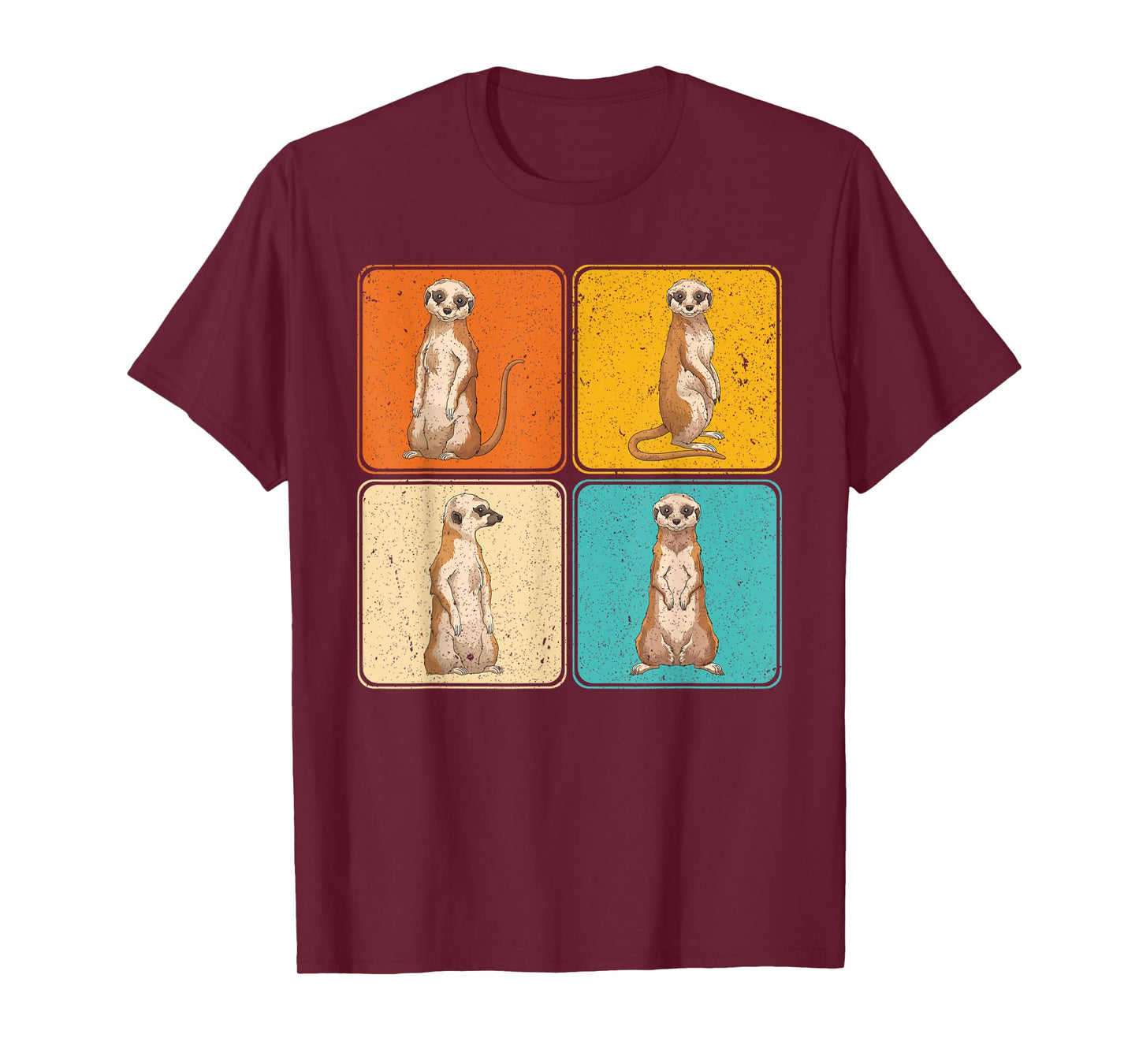 Pop Art Cute Africa Zoo Animal Lover Meerkat T-Shirt