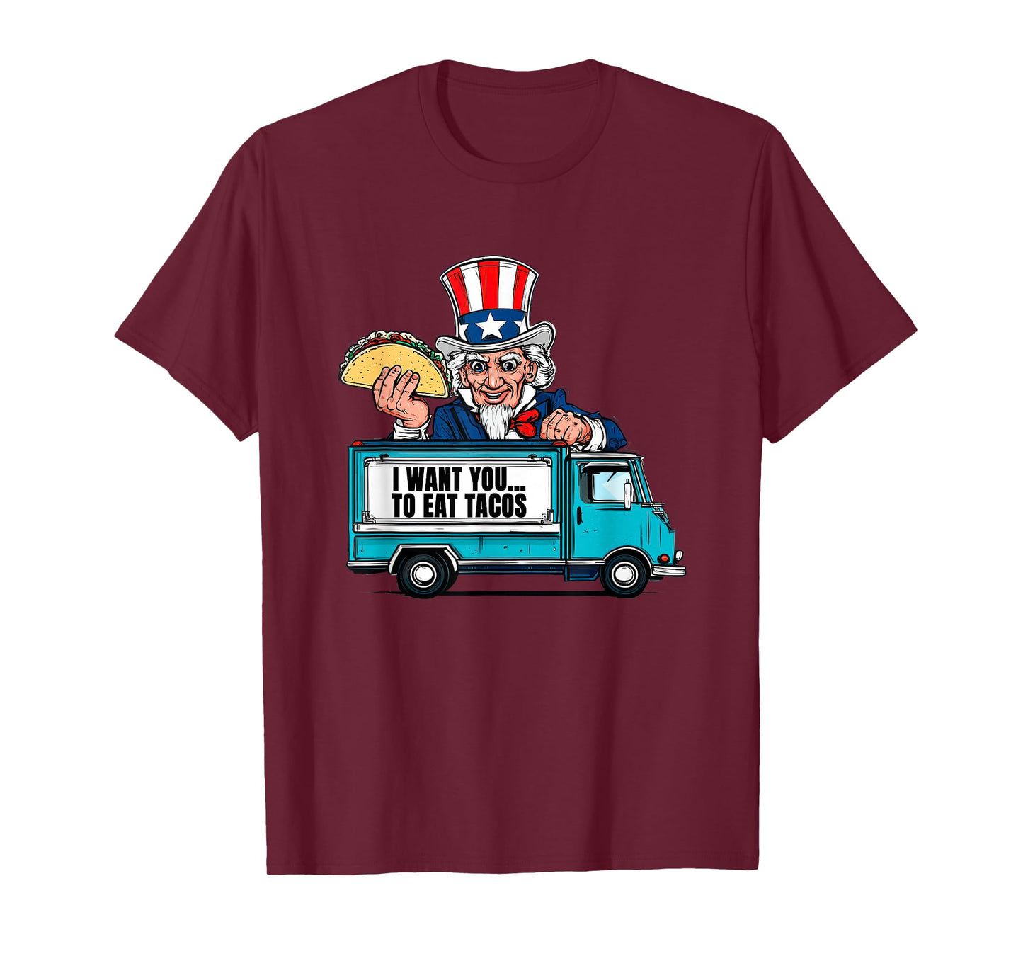 Cool Patriotic Taco Colors Costume T-Shirt