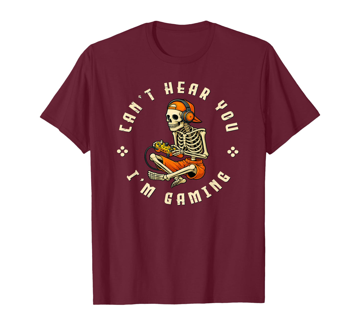 Gamer Skeleton Humor Video Gaming Boys Men Kids T-Shirt