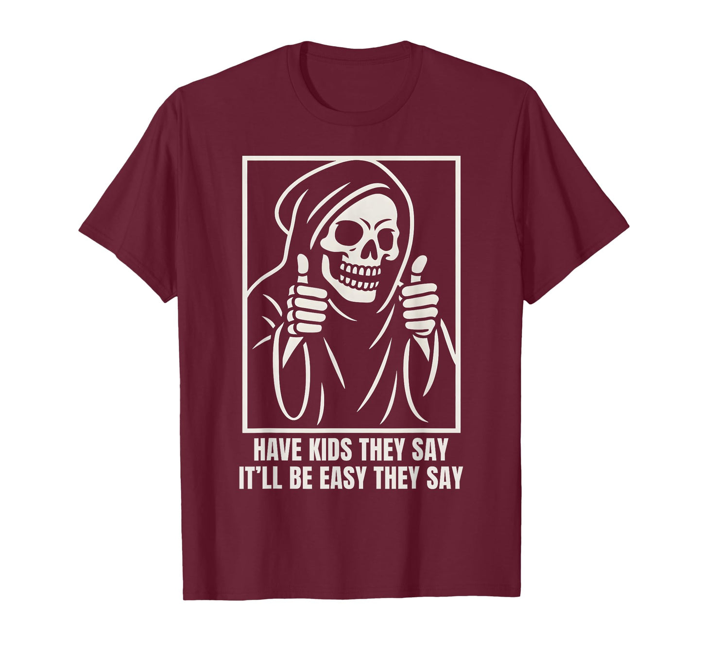 Funny Skeleton Joke for Tired Parents Mom Dad T-Shirt