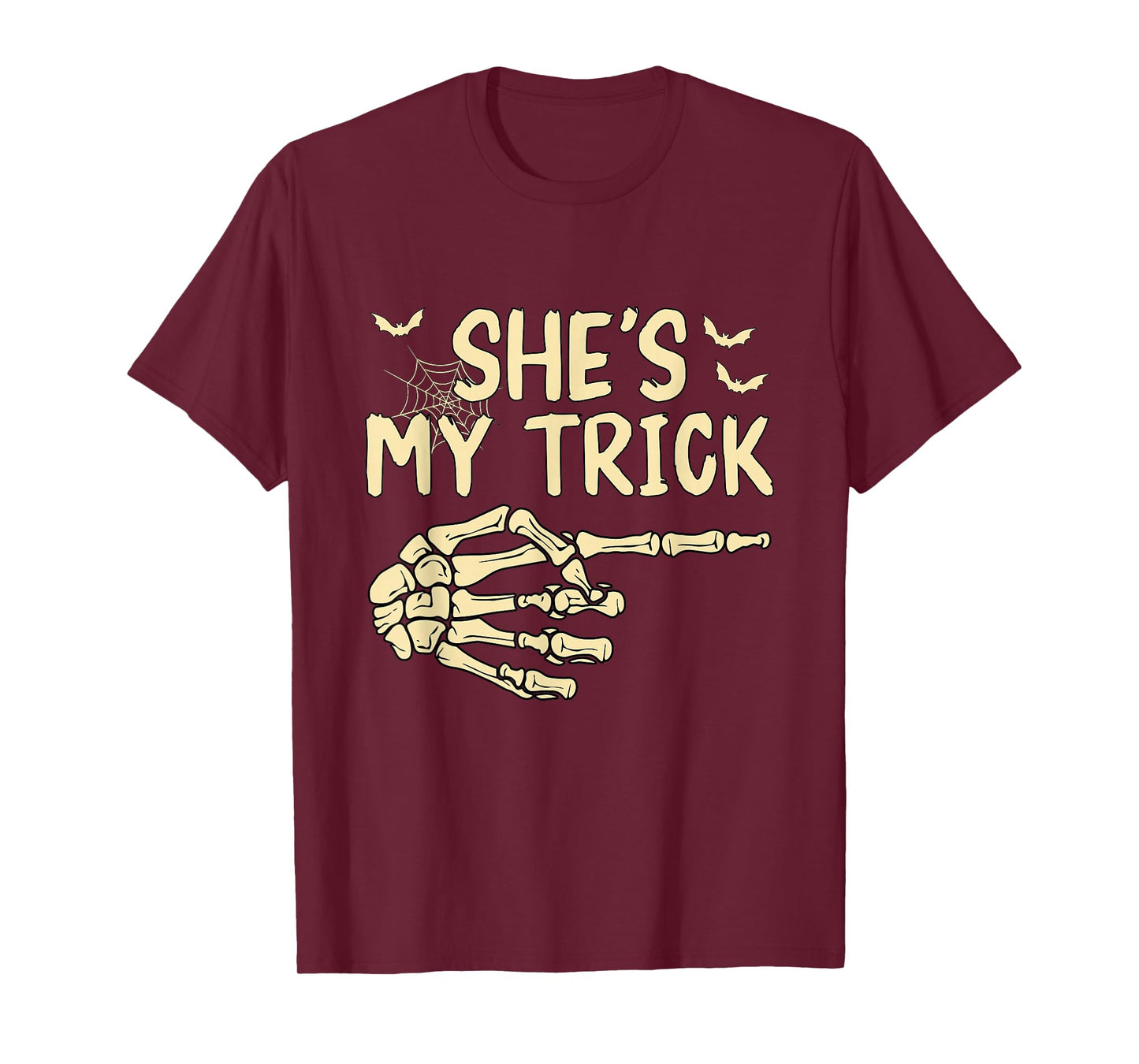 She’s My Trick Matching Couple Halloween Costume Boyfriend T-Shirt