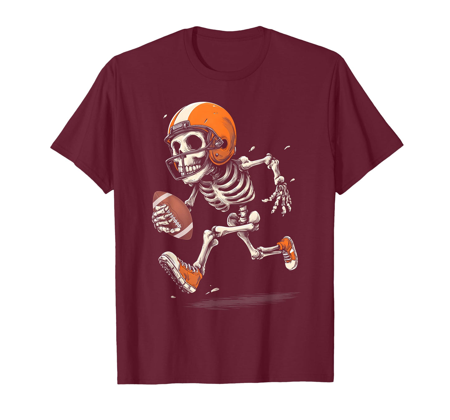 Boo Funny Skeleton Football T-Shirt