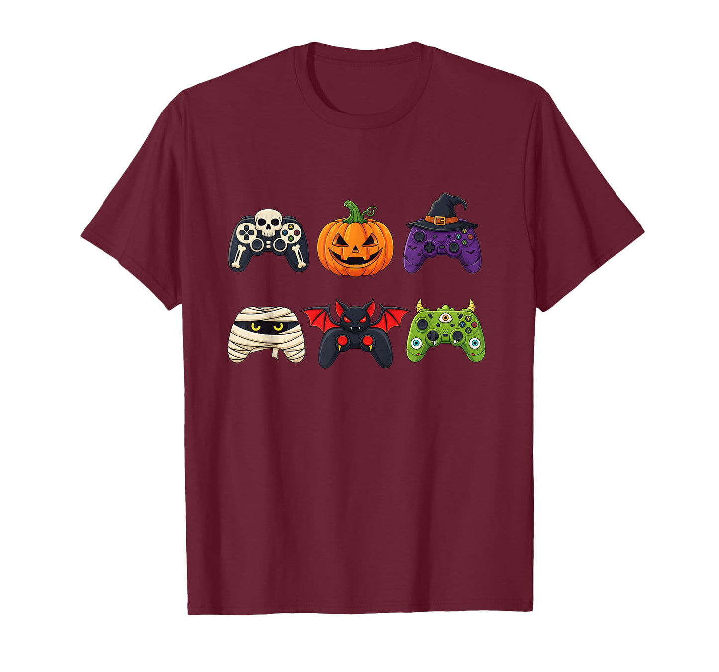 Spooky Halloween Gaming Controllers Funny Tee T-Shirt