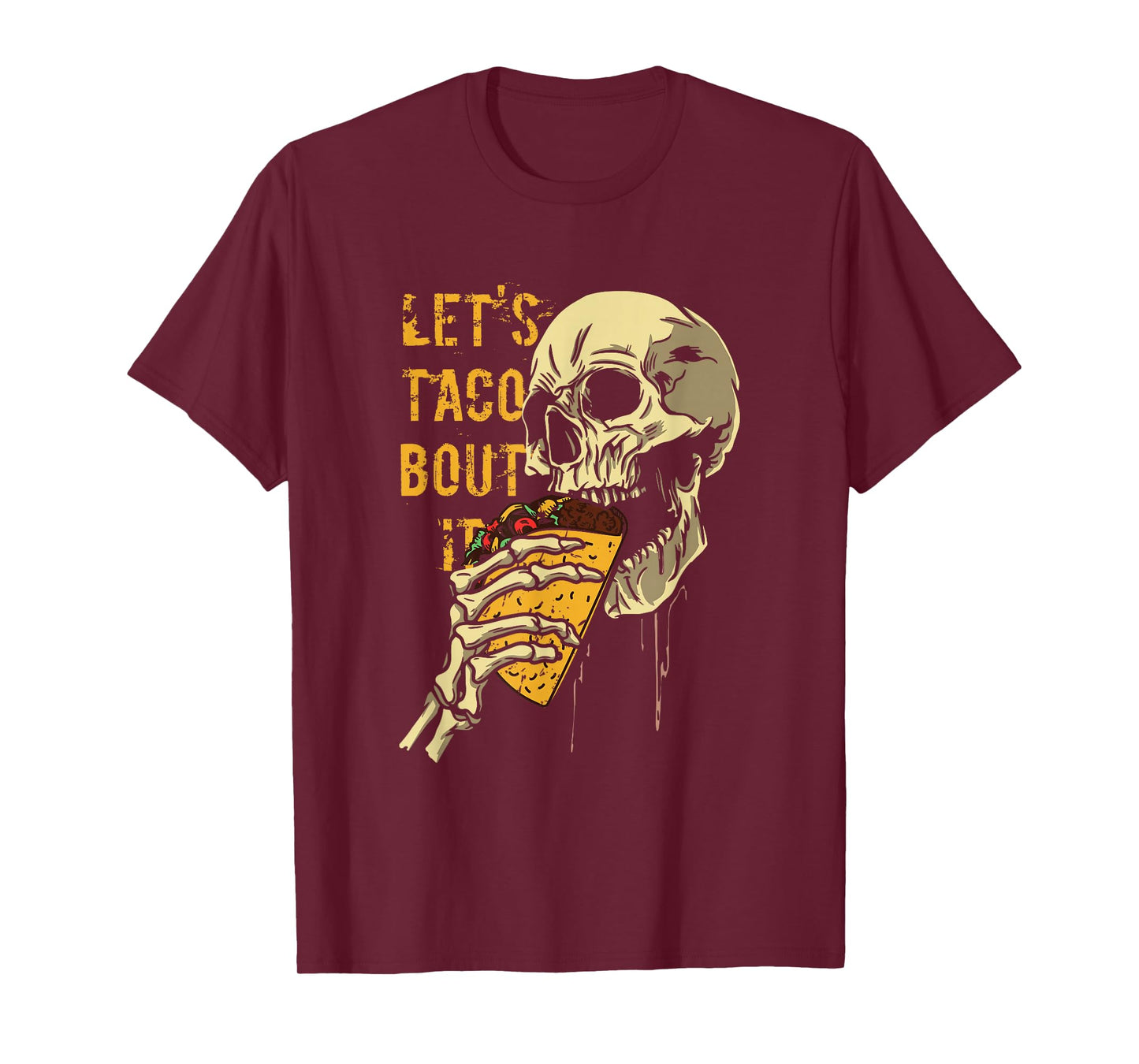 Amazing Spooky Creepy Halloween Taco Skeleton T-Shirt