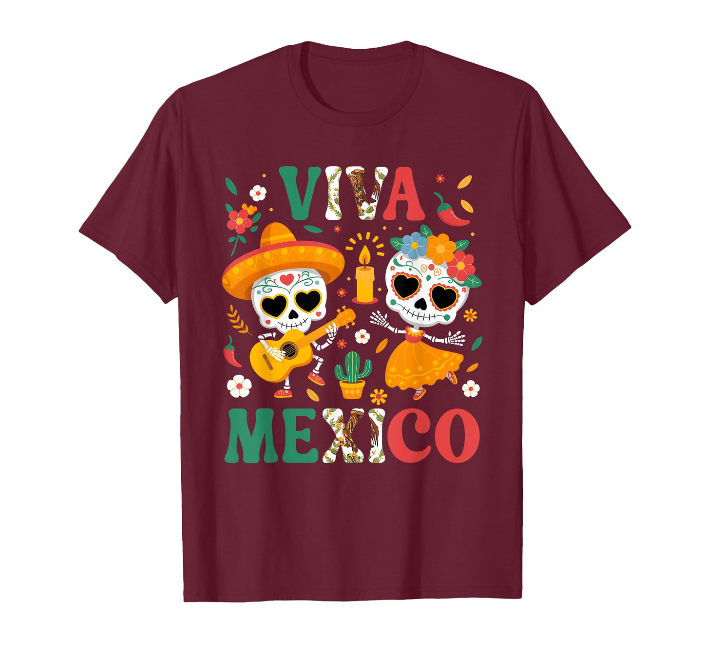 Viva Mexico Independence Day Mexican Flag Fiesta Boys Girls T-Shirt