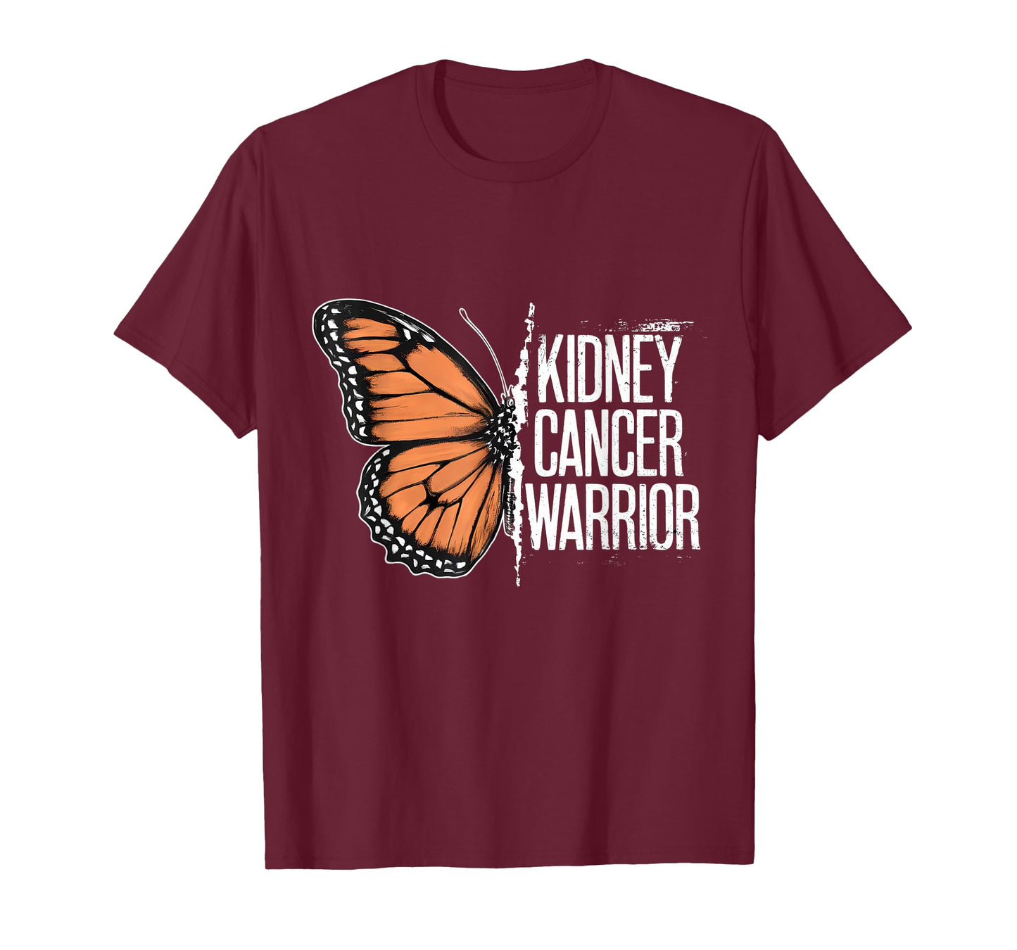 Kidney Cancer Warrior Butterfly Kidney Cancer Awareness T-Shirt