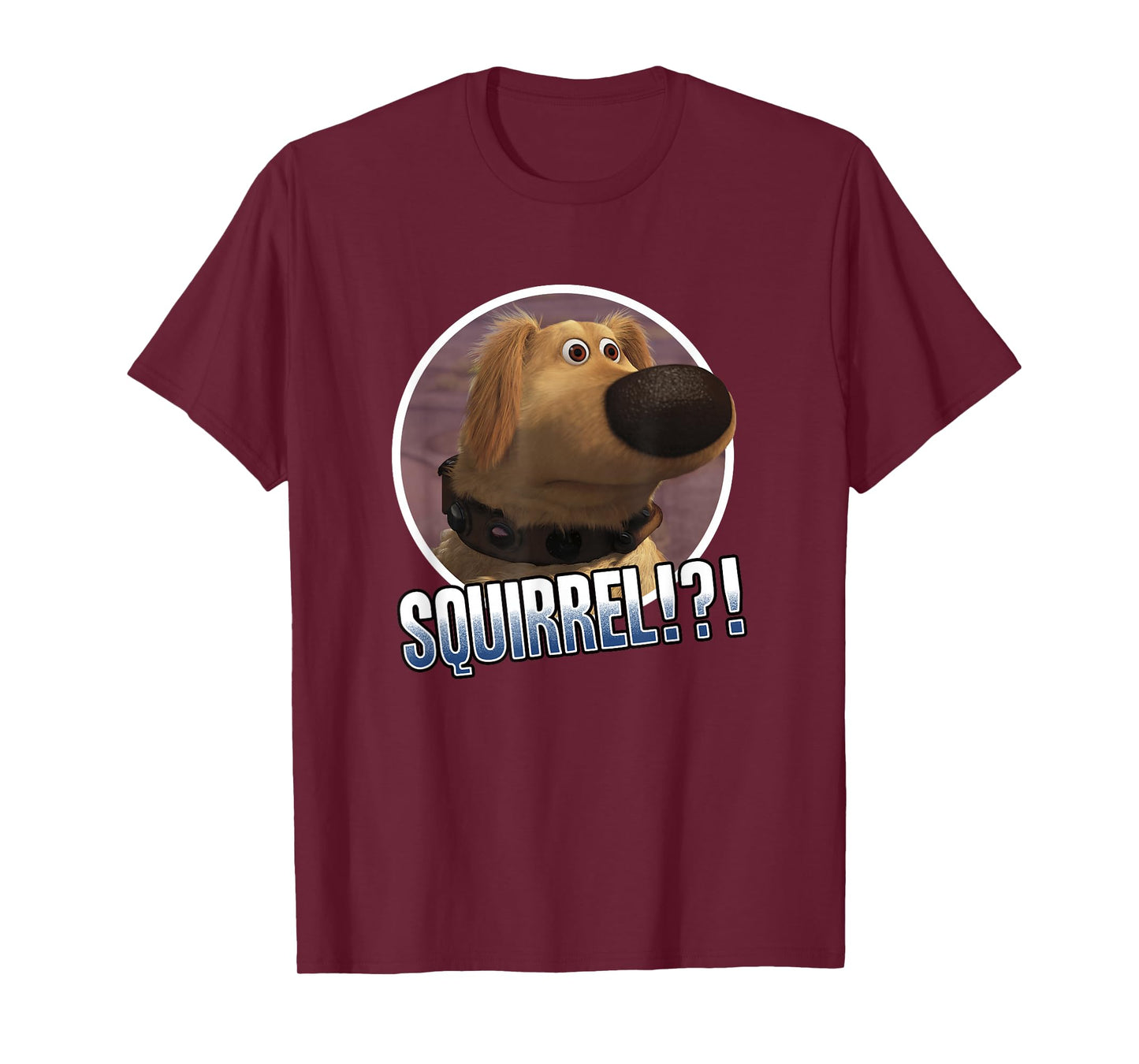 Disney Pixar Up Squirrel!?! Cute Dug Spaced Out Portrait T-Shirt