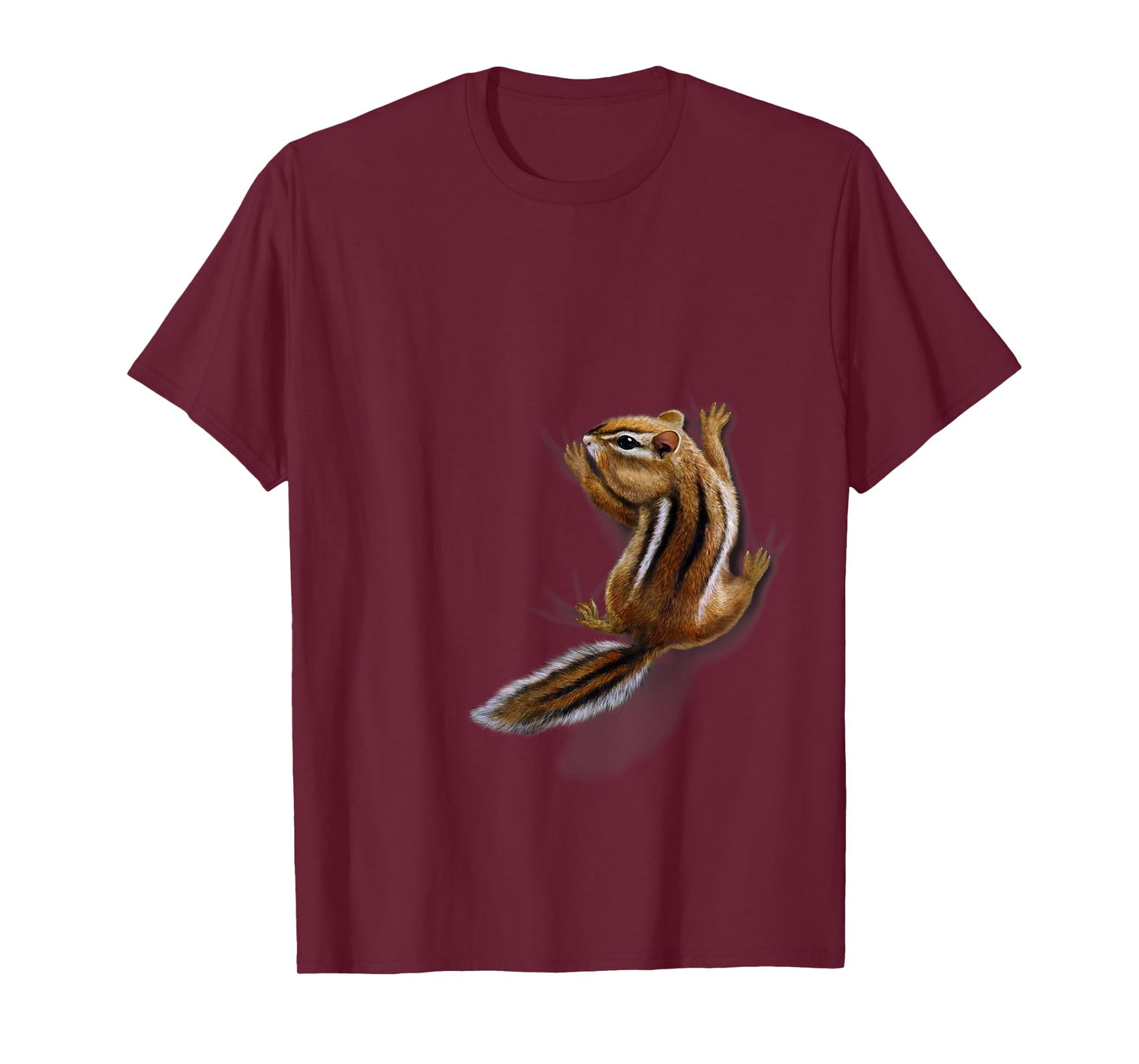 Squirrel Climbing Up, Playful Chipmunk T-Shirt