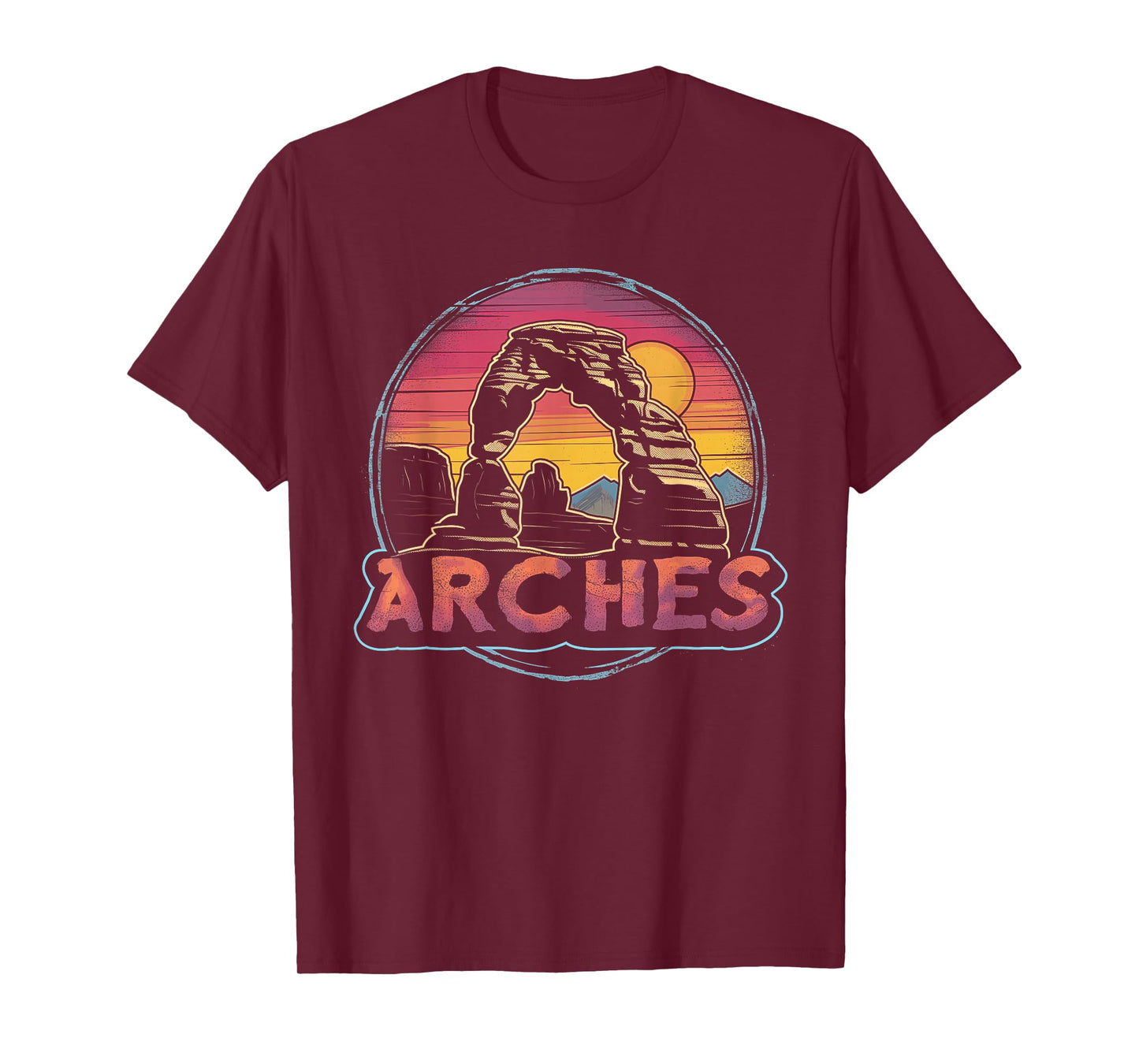 Arches - US National Park Utah Vintage Men Women Kids Retro T-Shirt