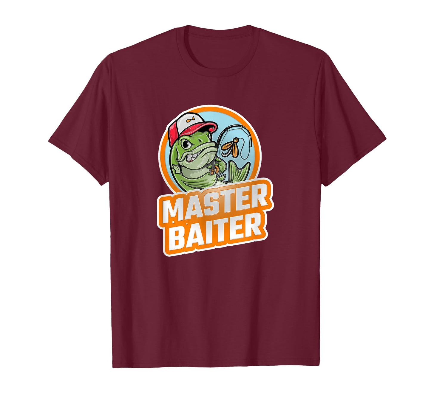 Master Baiter Vintage Bass Fishing Funny Angler T-Shirt