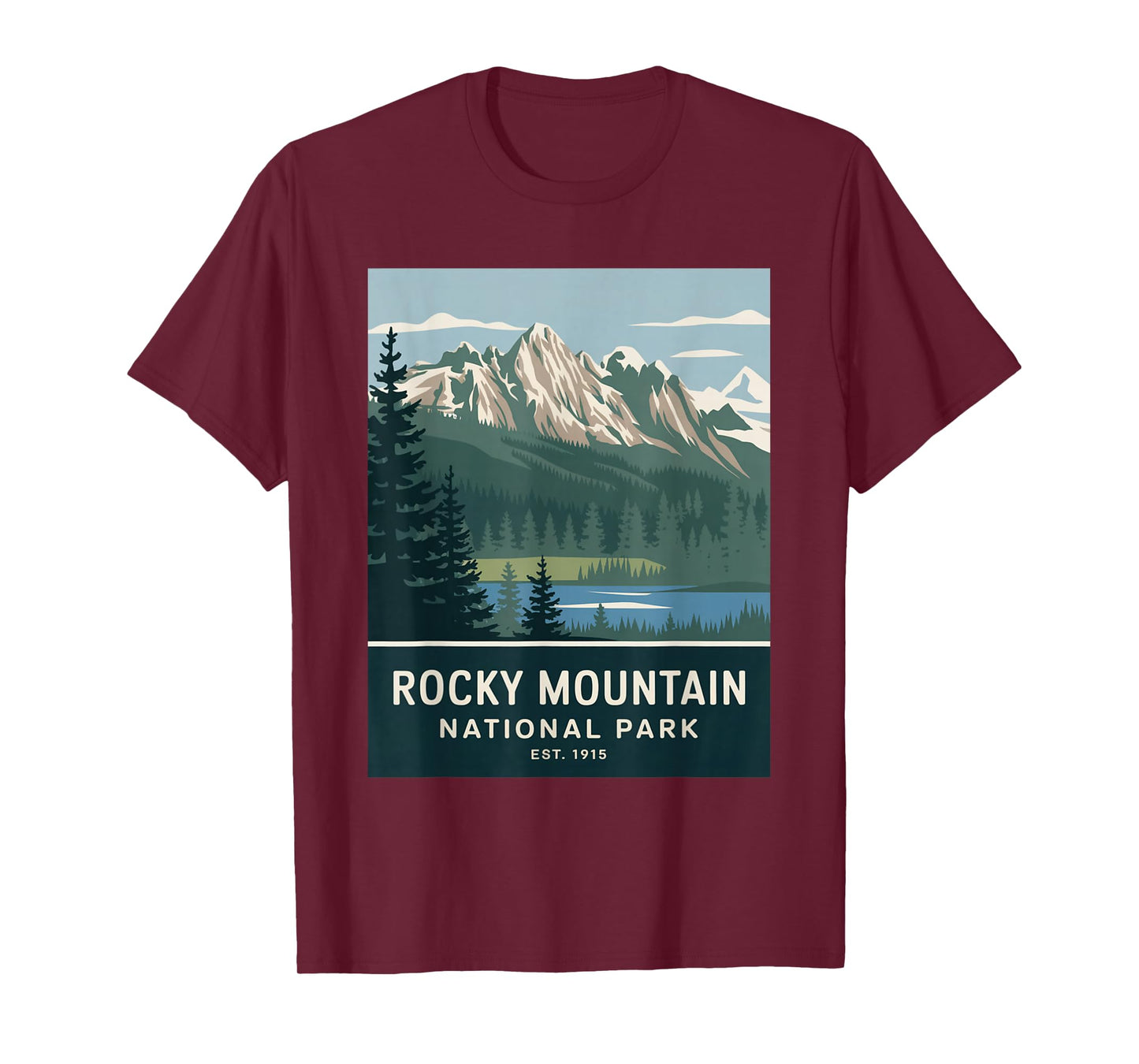 Rocky Mountain National Park Camping Hiking Men Women Kids T-Shirt