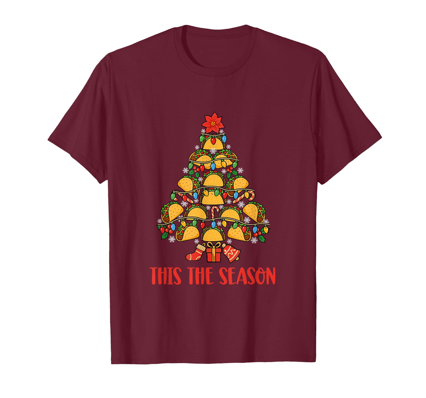 The Season Christmas Tree Tacos Food Lover Family Group T-Shirt
