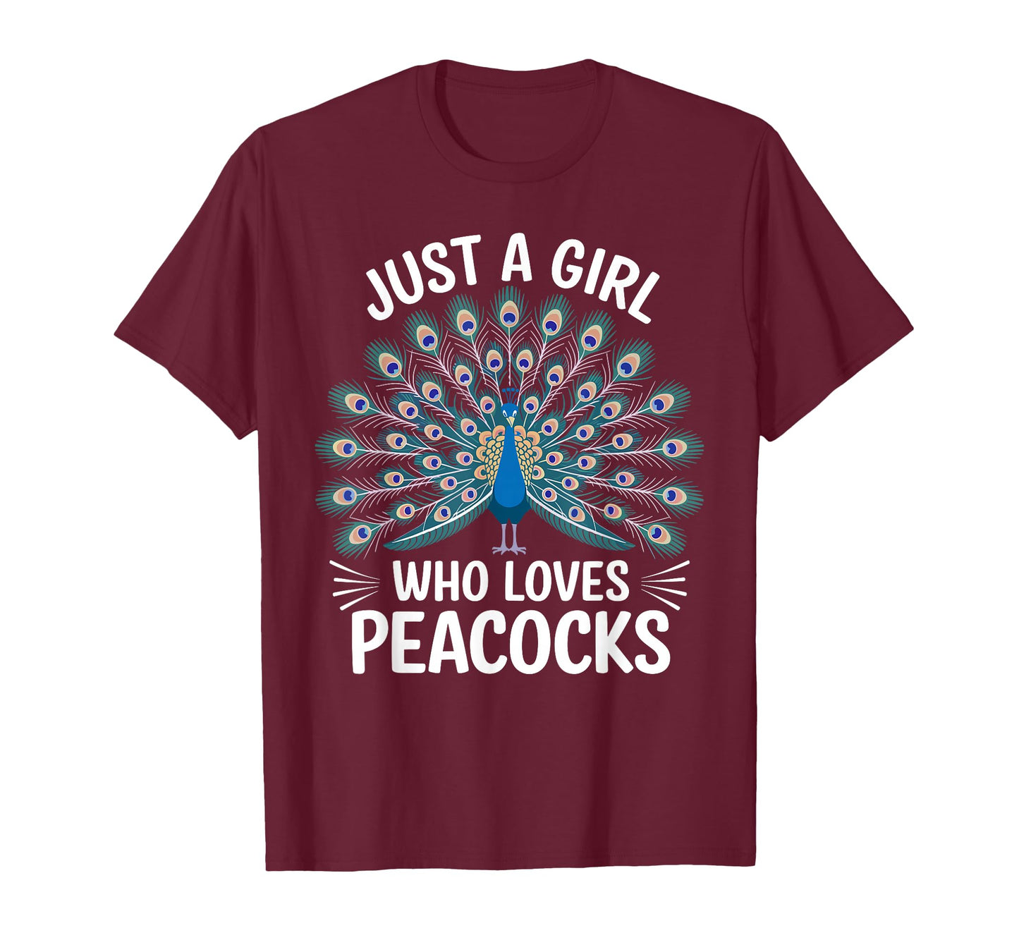 Peacock Art for Women Girls Peacock Feather Peacock Lovers T-Shirt