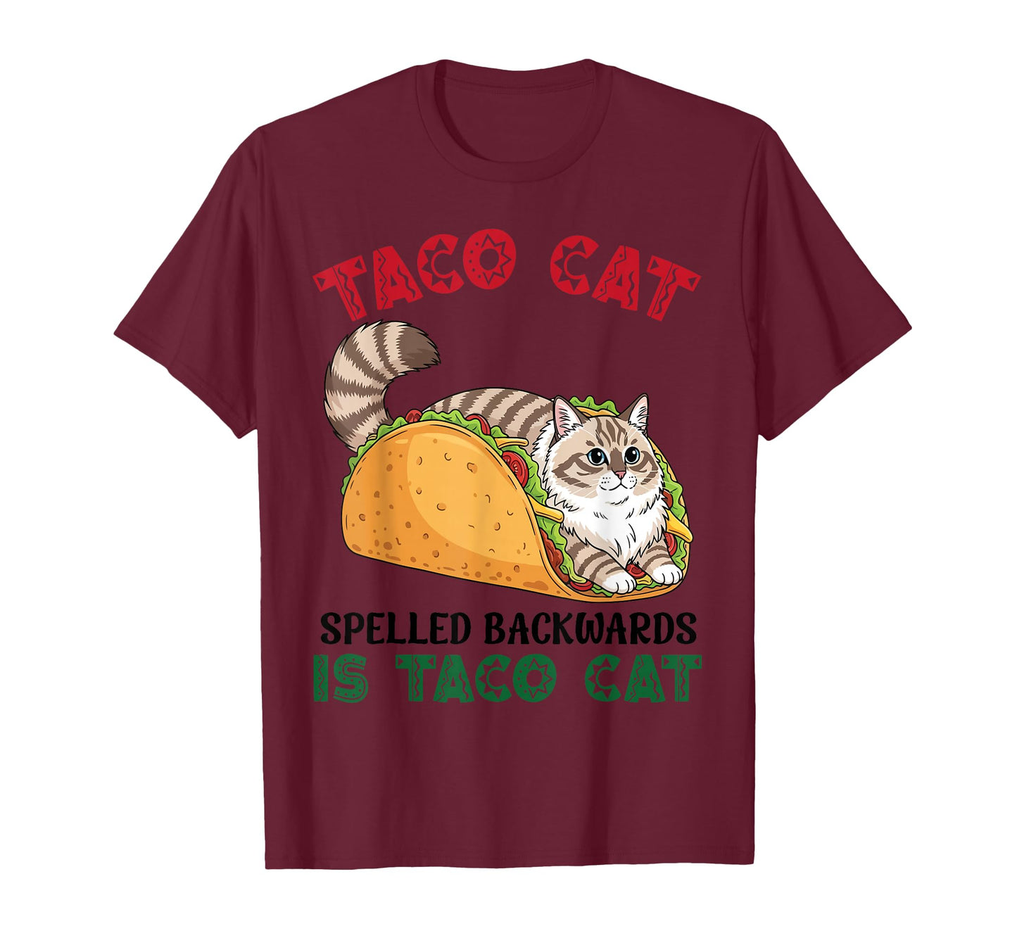 Siberian Taco Cat Spelled Backwards is Taco Inside A Cat T-Shirt