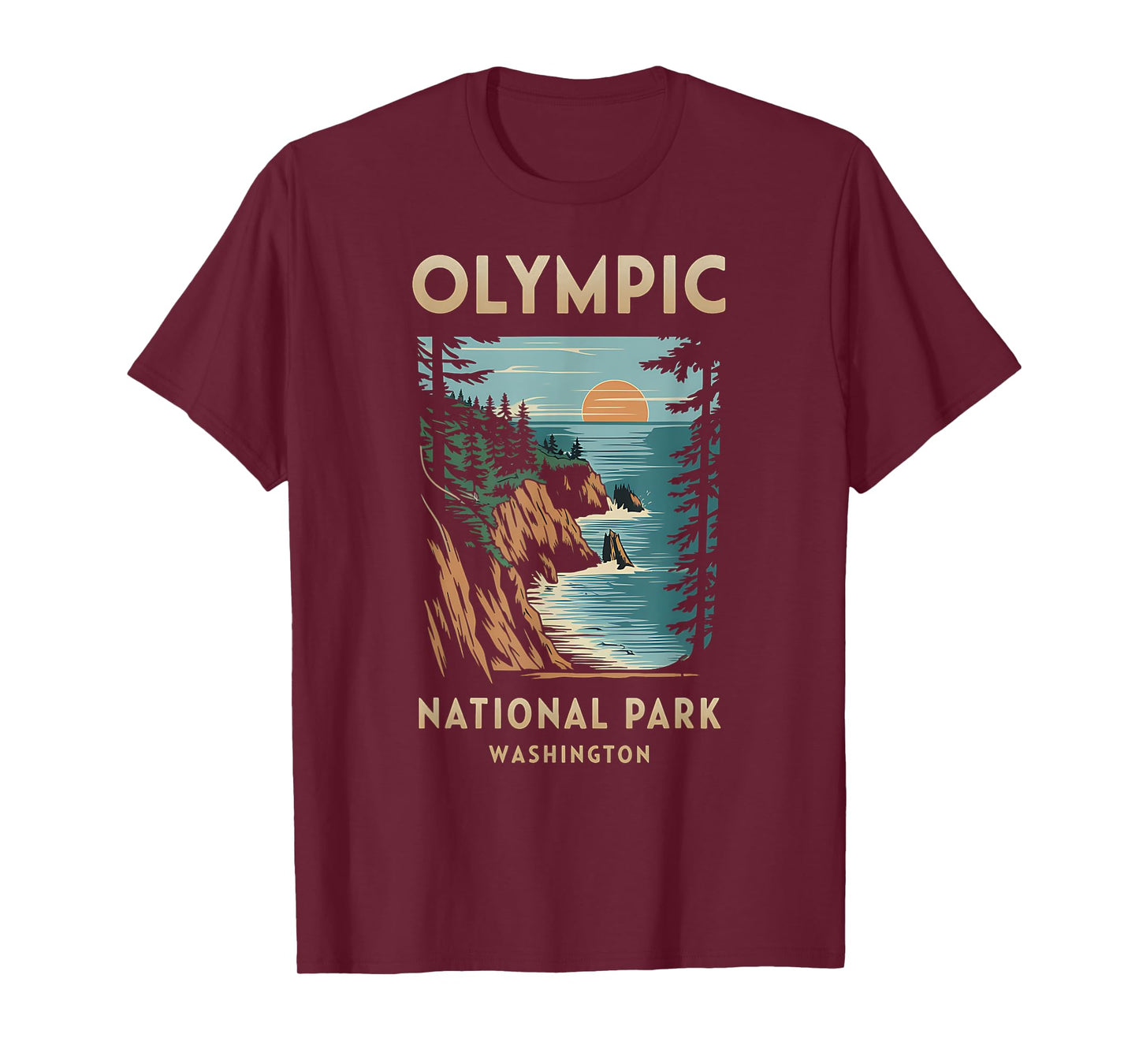 Scenic Sunset at Olympic National Park Washington T-Shirt