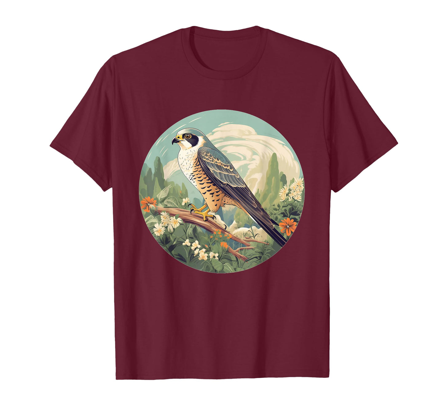 Cool Falconry Bird in Wilderness T-Shirt