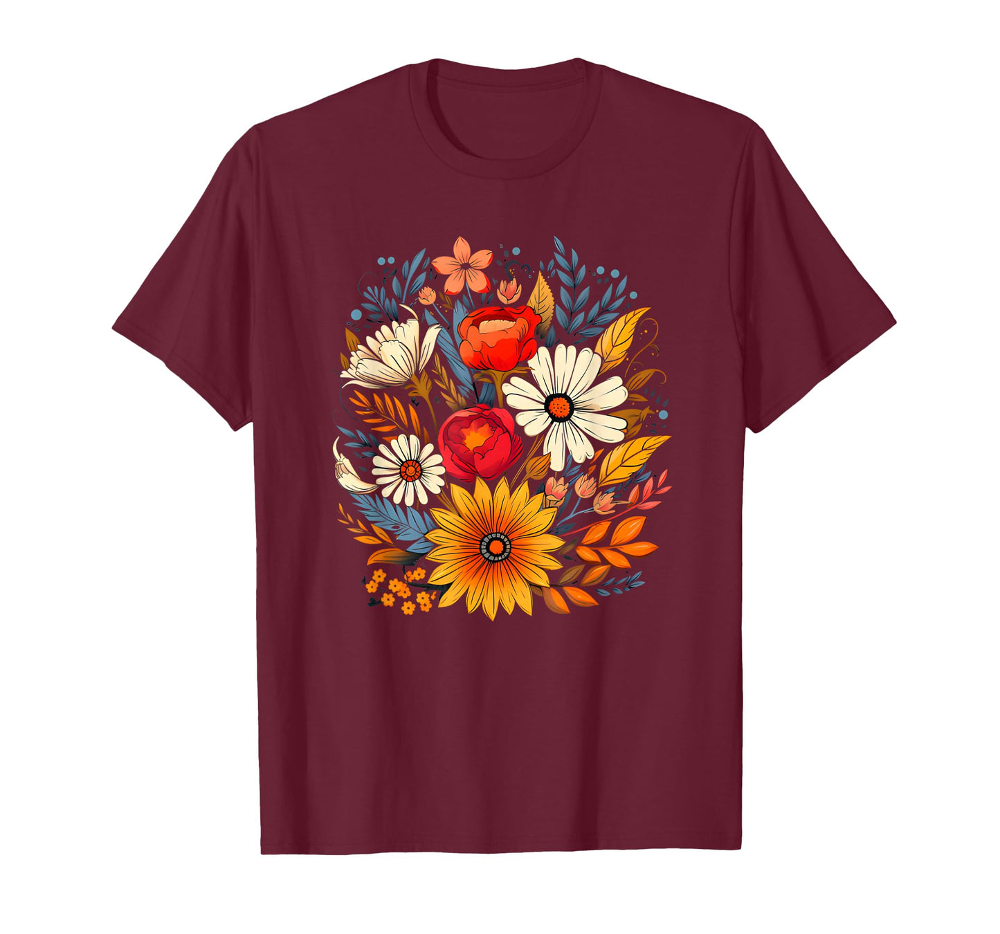 Floral Nature Flower for Women Boho Wildflower Lover T-Shirt