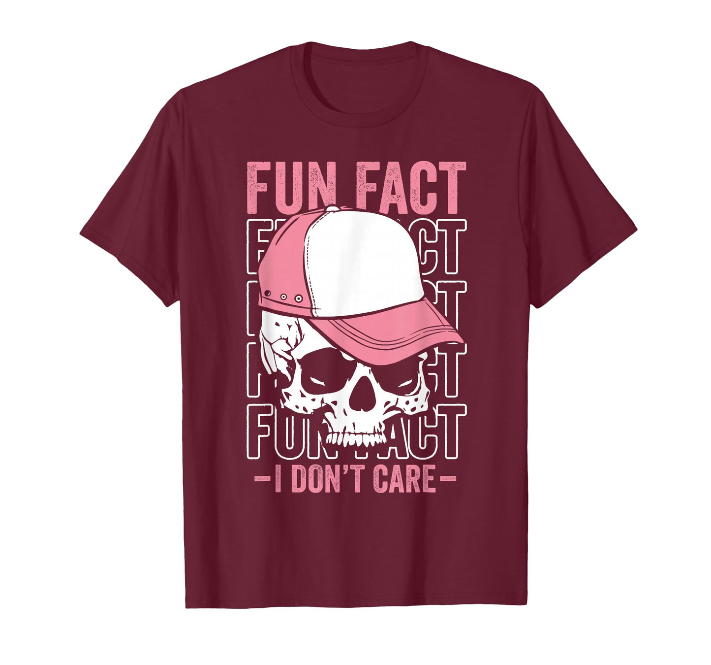 Skeleton Skull Fun Fact Dont Care Sarcastic Humor Halloween T-Shirt