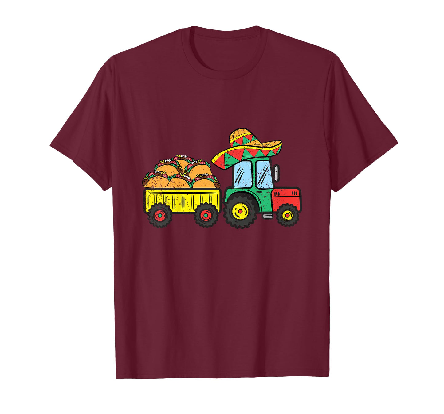 Kids Taco Tractor Cinco De Mayo Mexican Food Fiesta Toddler Boys T-Shirt