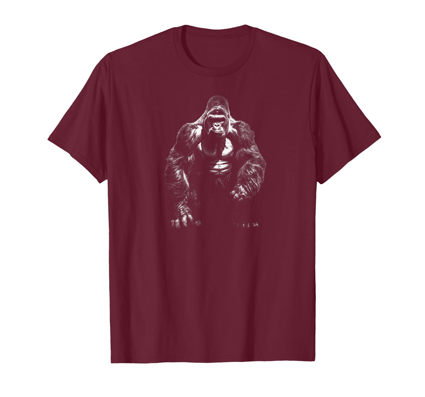 Gorilla Face Angry Growling Scary Silverback Gorilla T-Shirt