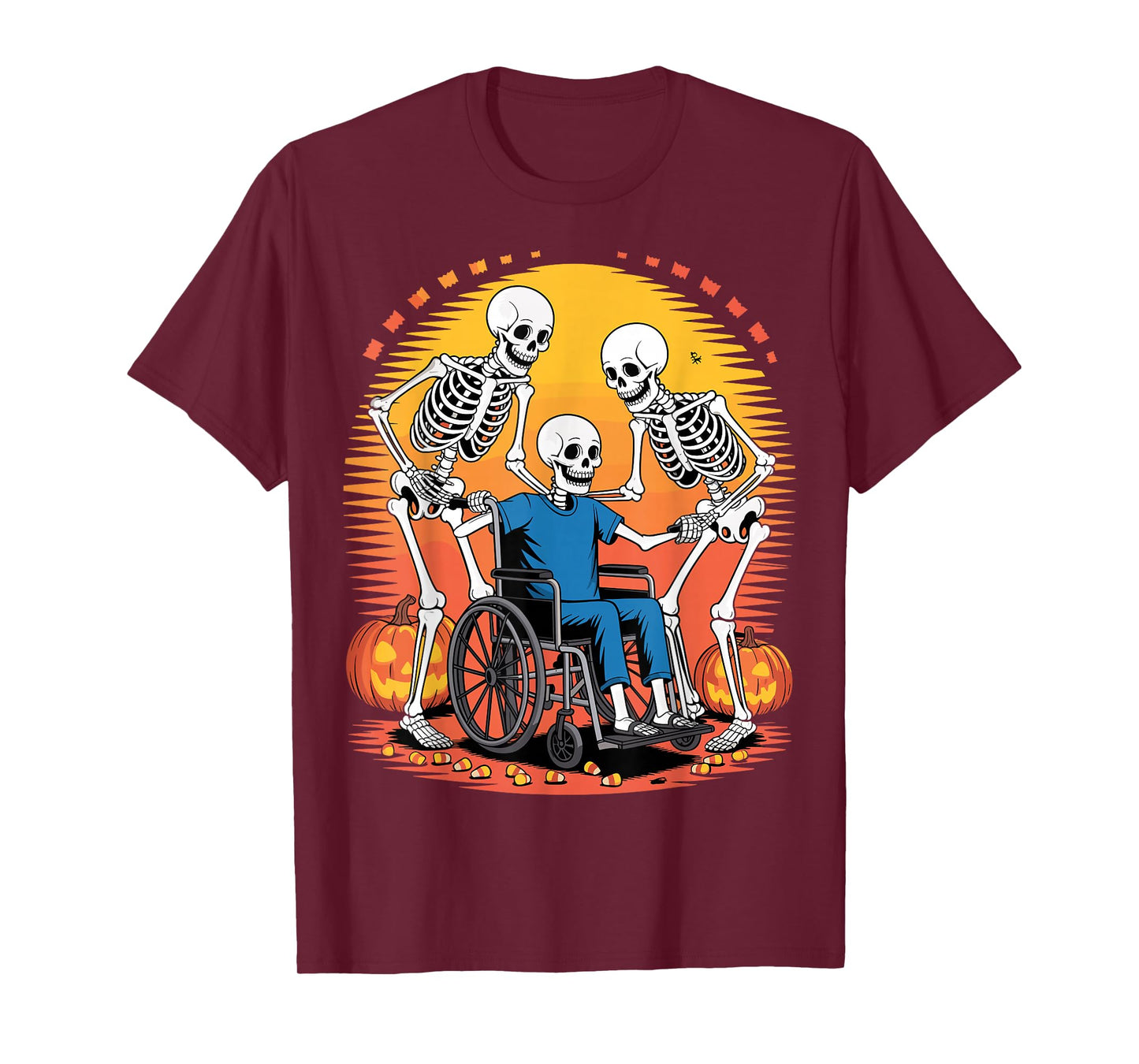 Nurse Skeletons Halloween Healthcare CNA Medical Crew T-Shirt