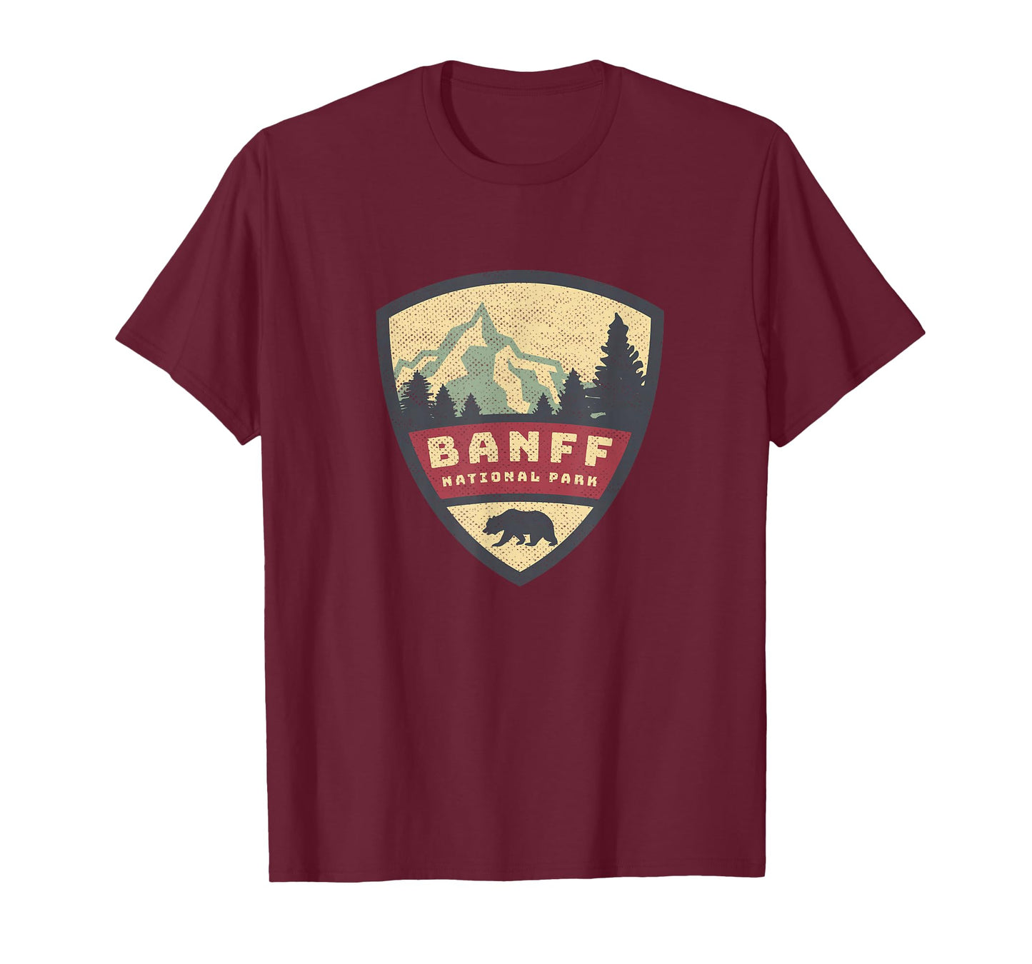 Vintage Retro Canadian Banff National Park Rustic Souvenirs T-Shirt