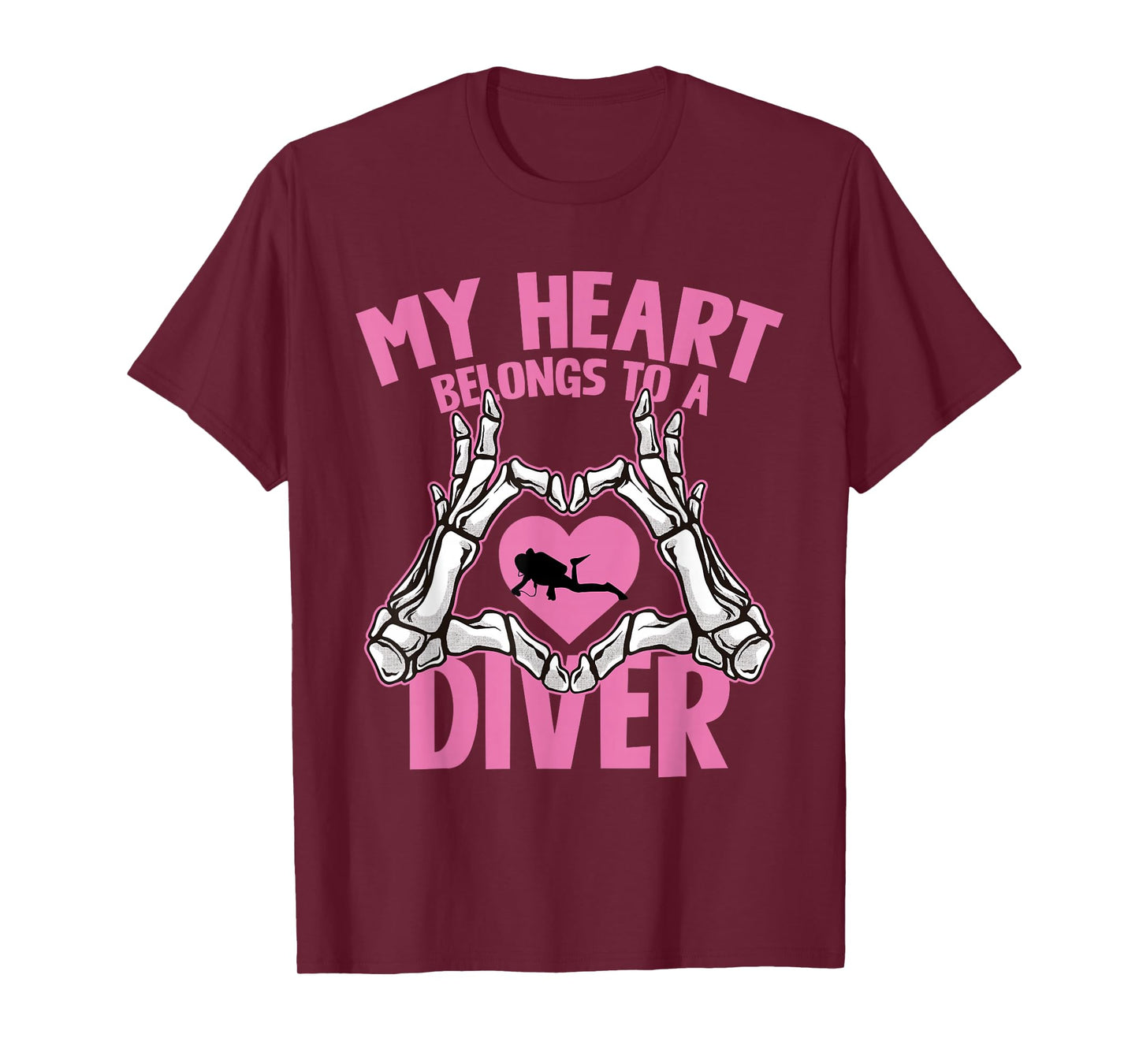My Heart Belongs to A Diver Scuba Love Ocean T-Shirt