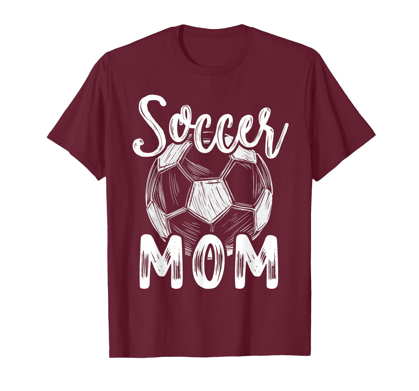 Soccer Mom For Women Family Matching Team Player Soccer Ball T-Shirt